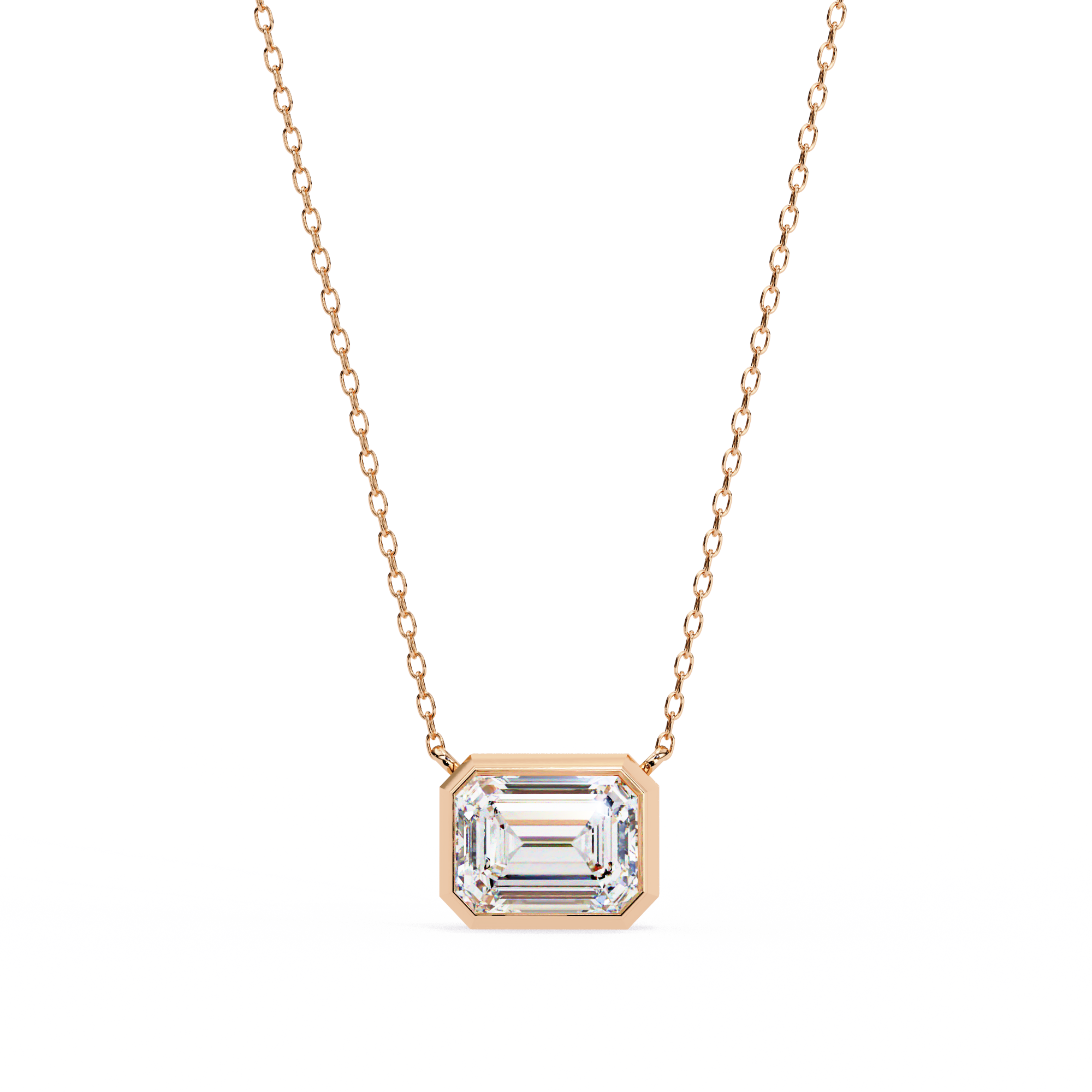 18k Gold  Pendant With Fabulous Lab Grown Diamond