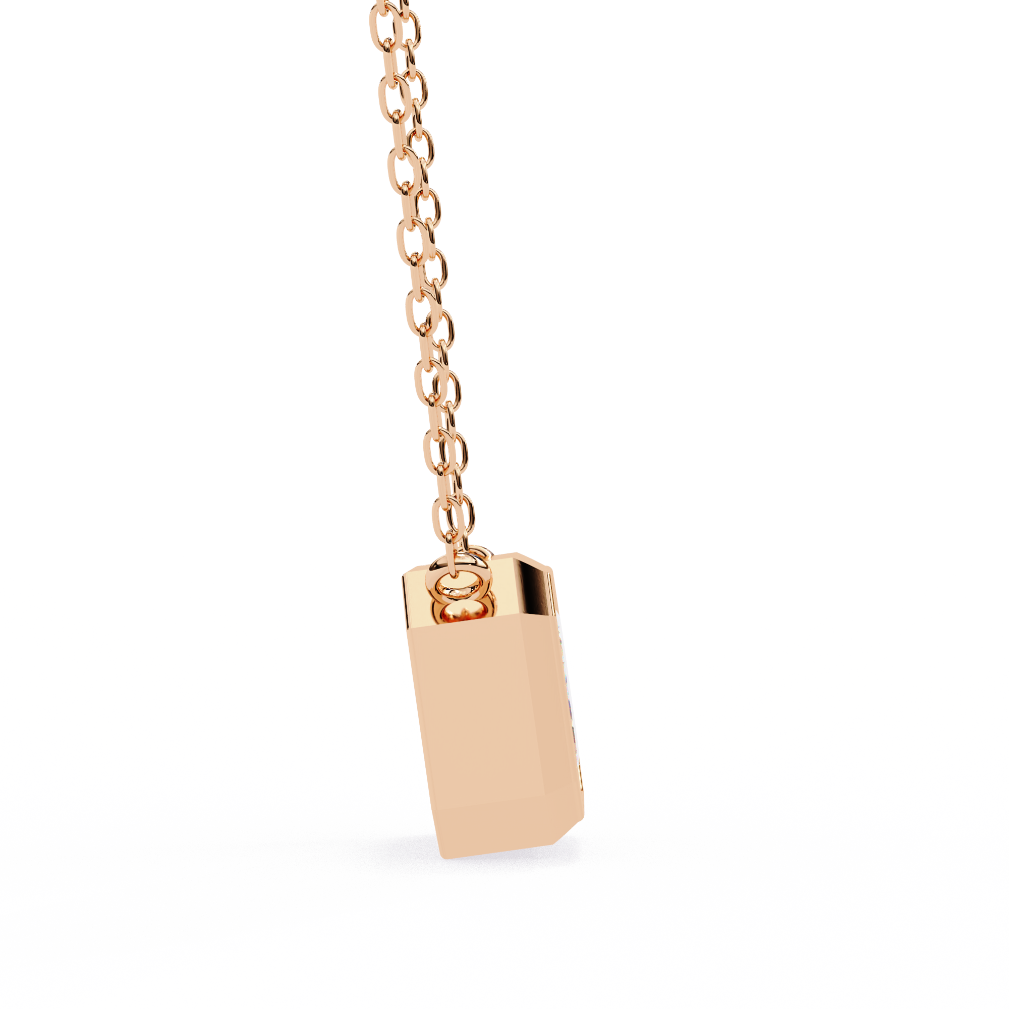 18k Gold  Pendant With Fabulous Lab Grown Diamond