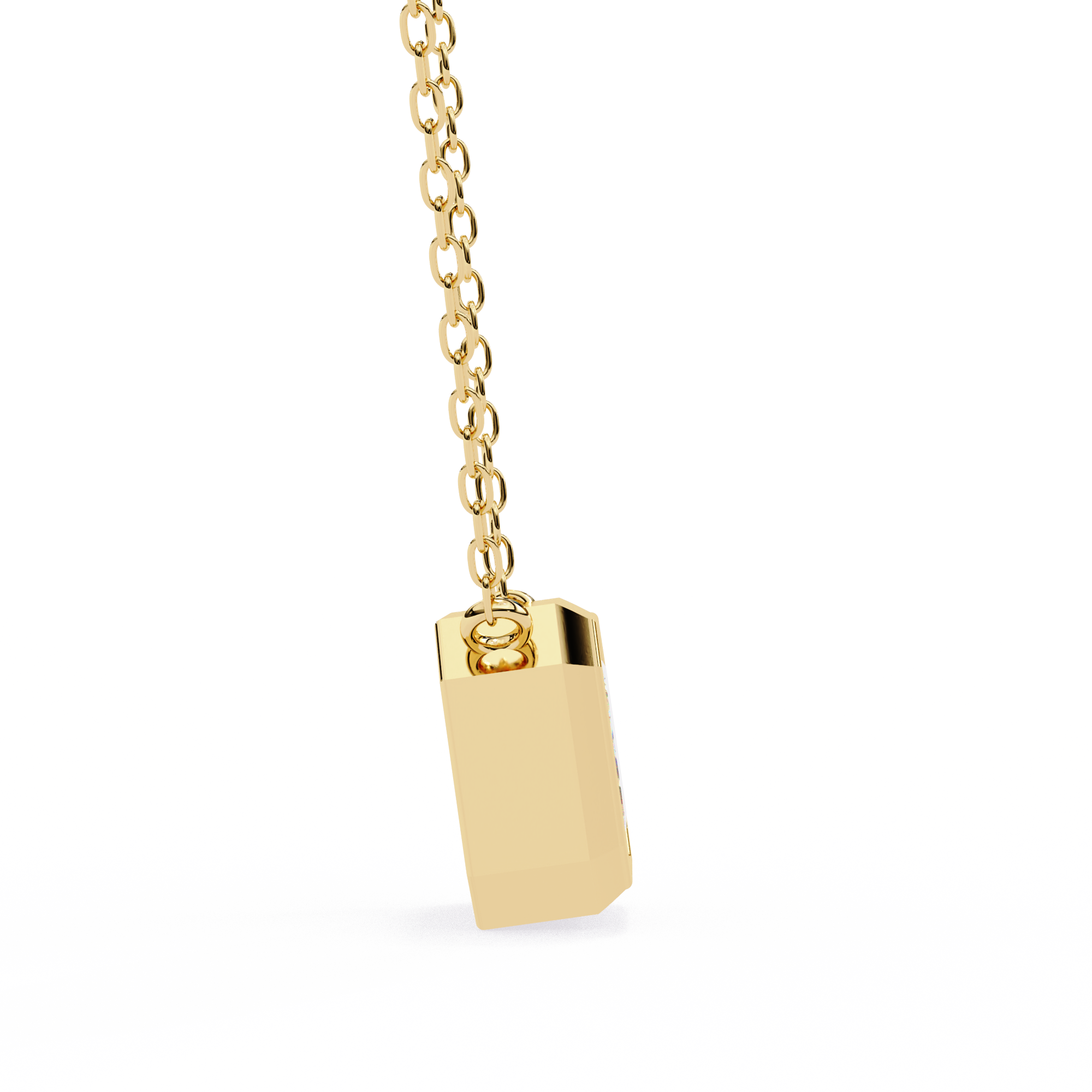 18k Gold  Pendant With Fabulous Lab Grown Diamond