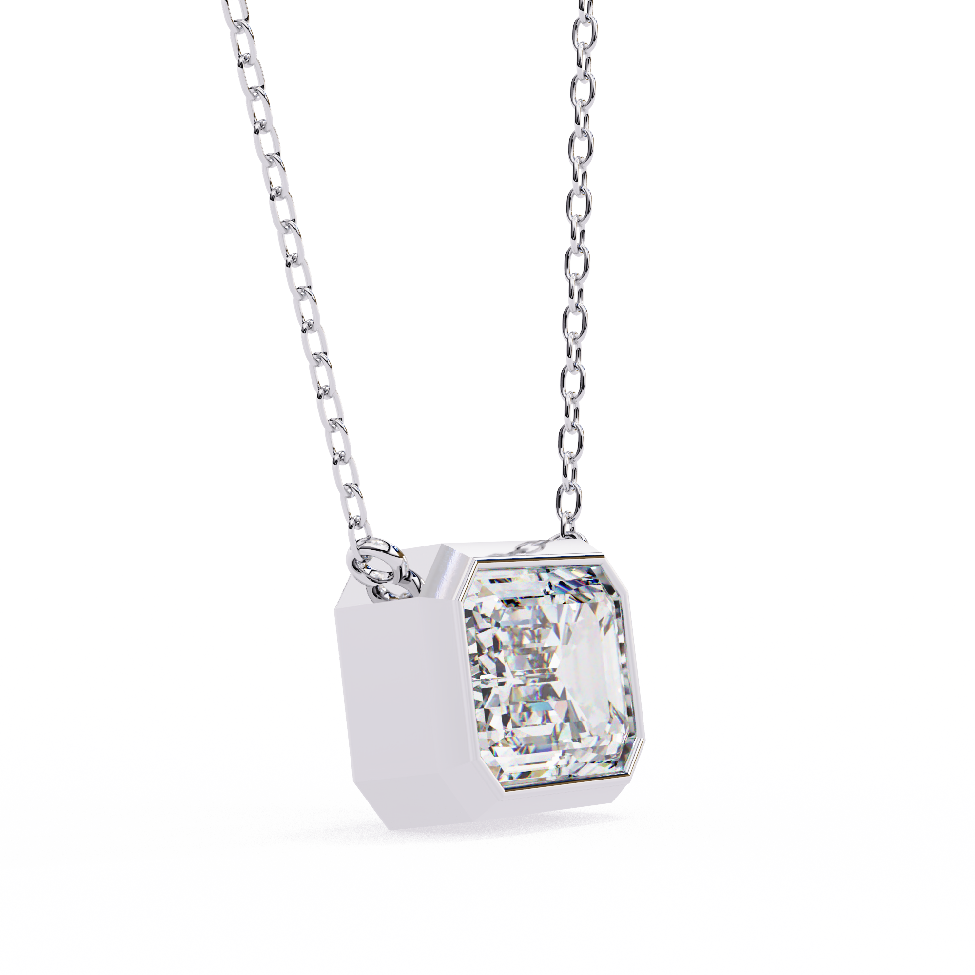 18k Gold  Pendant With Fabulous Lab Grown Diamond