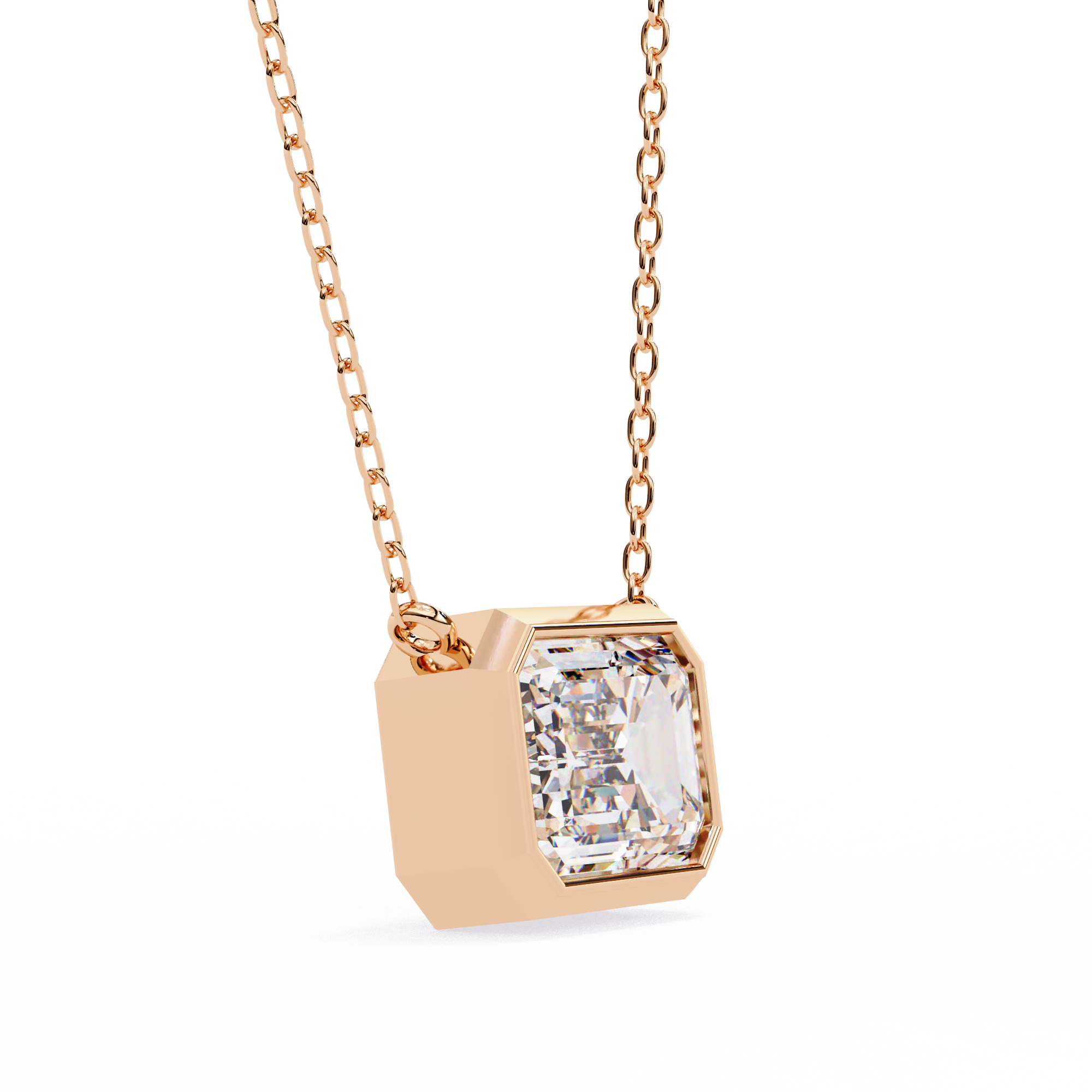18k Gold  Pendant With Fabulous Lab Grown Diamond