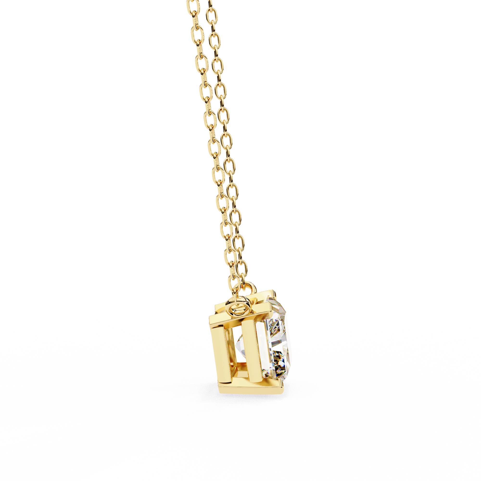 Pendant With Fabulous Lab Grown Diamond 18k Gold