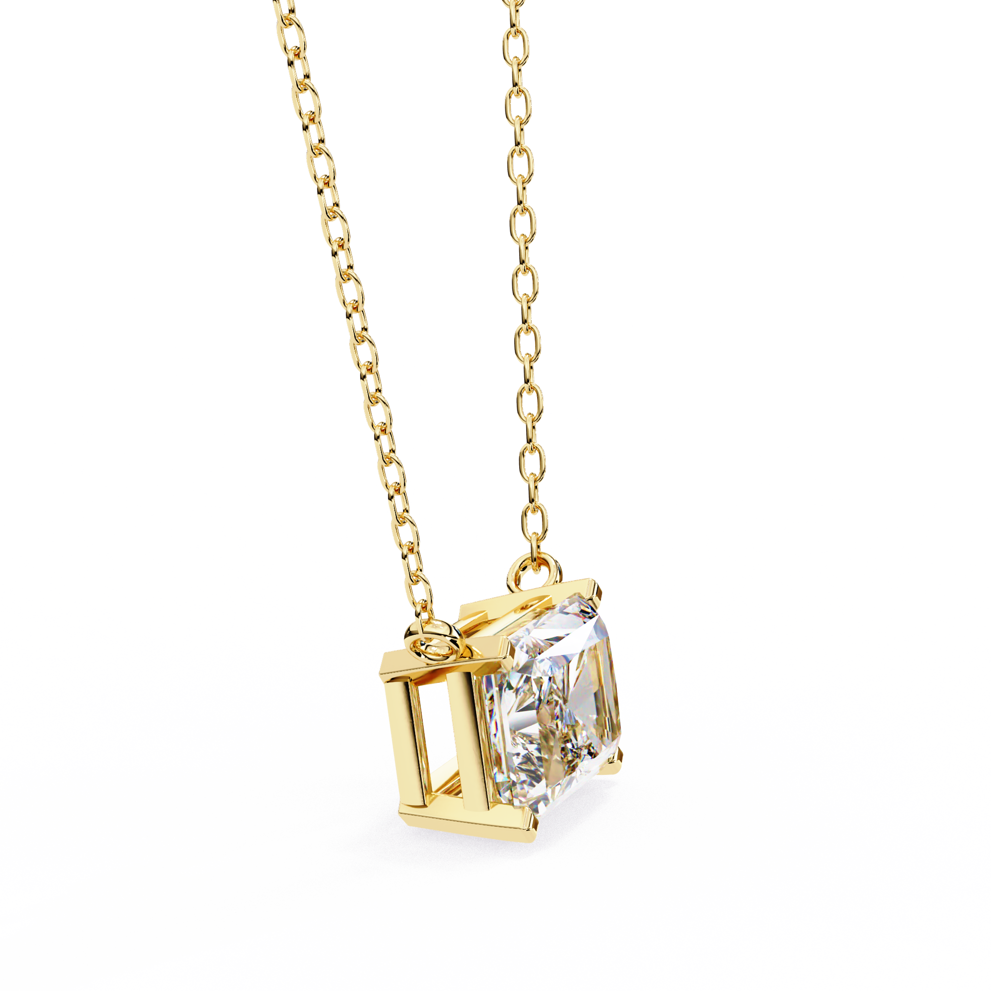 Pendant With Fabulous Lab Grown Diamond 18k Gold