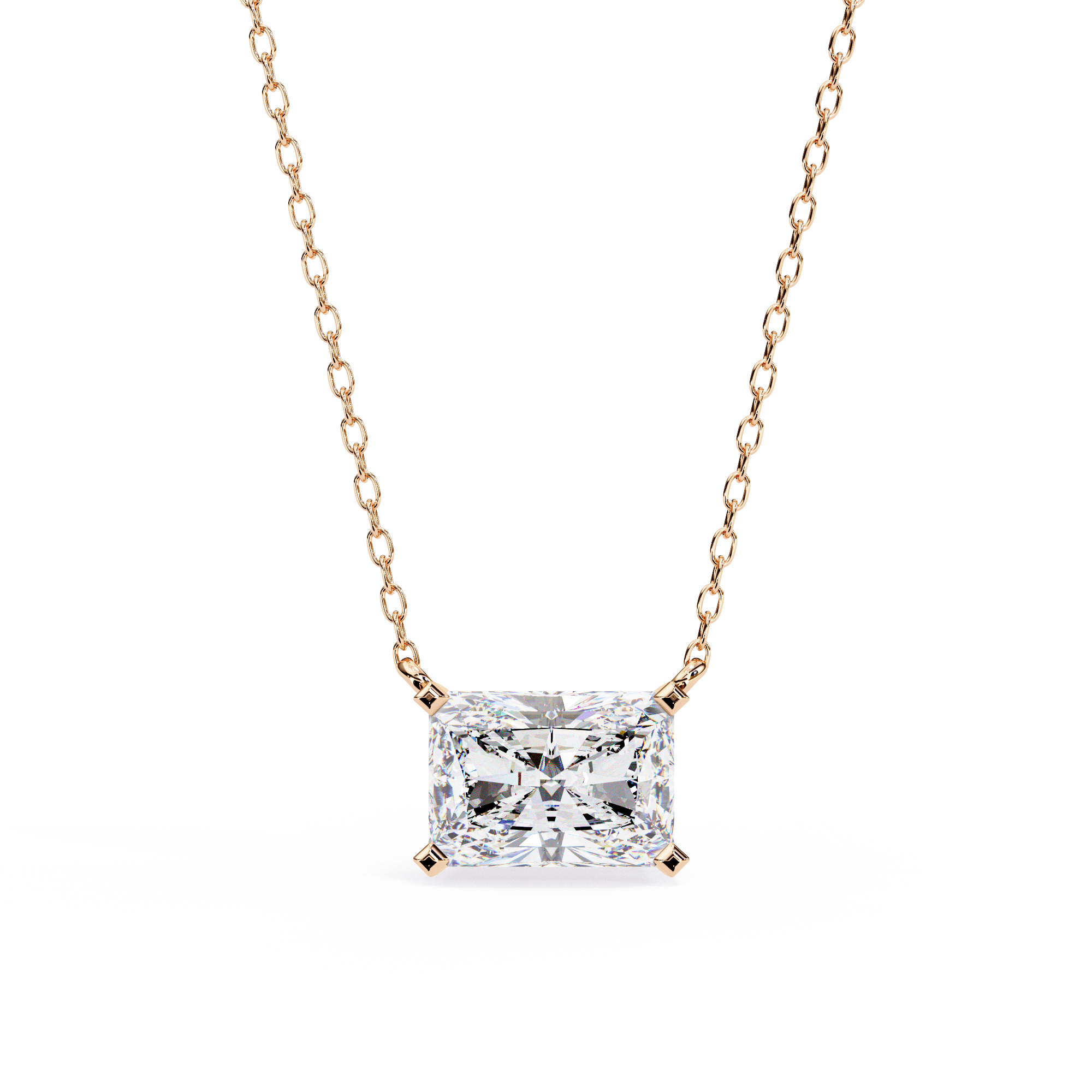Pendant With Fabulous Lab Grown Diamond 18k Gold