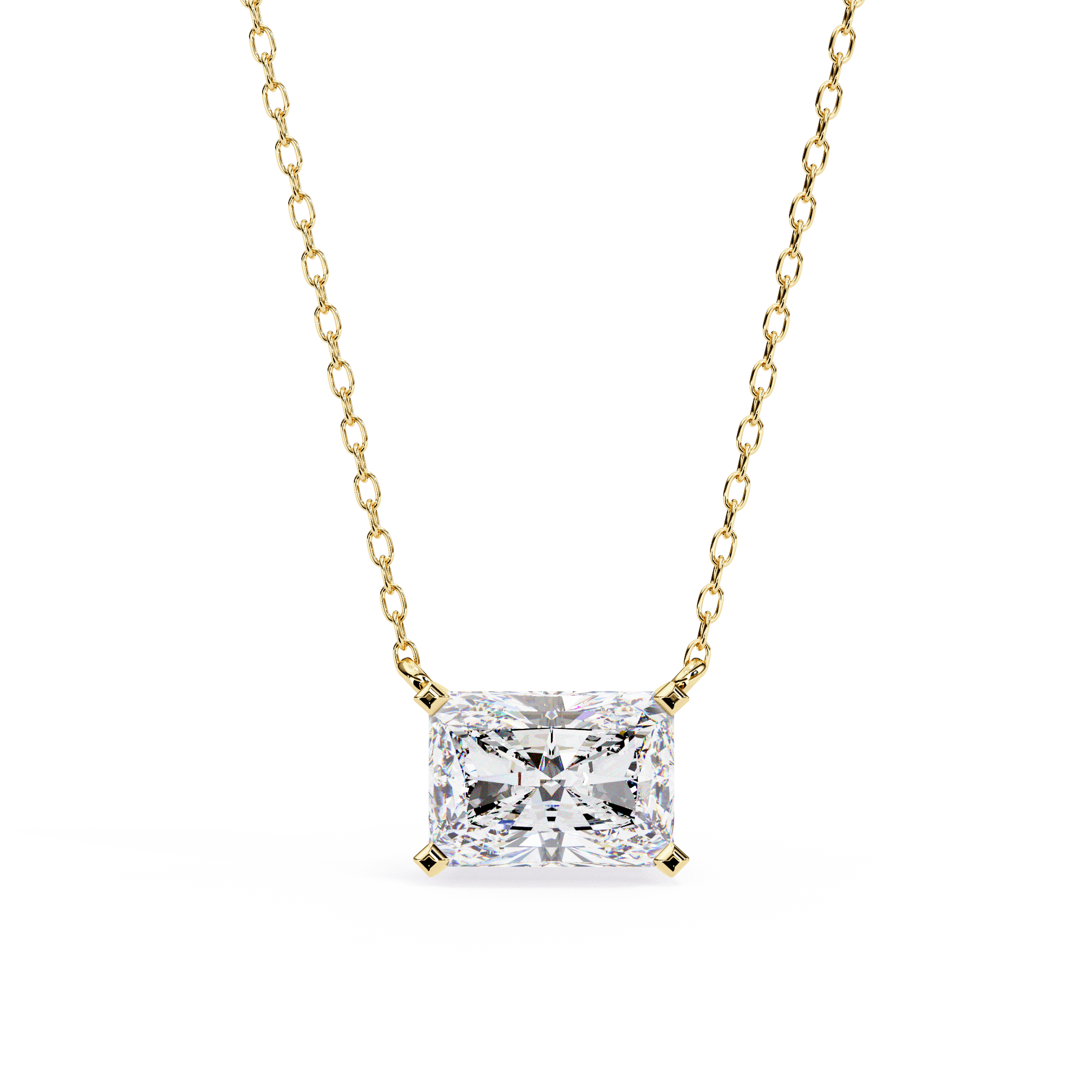 Pendant With Fabulous Lab Grown Diamond 18k Gold
