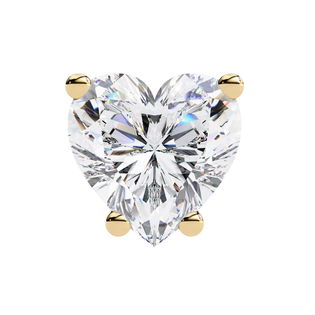 Beautiful 18K GOLD EARRING WITH LAB-GROWN DIAMOND.
