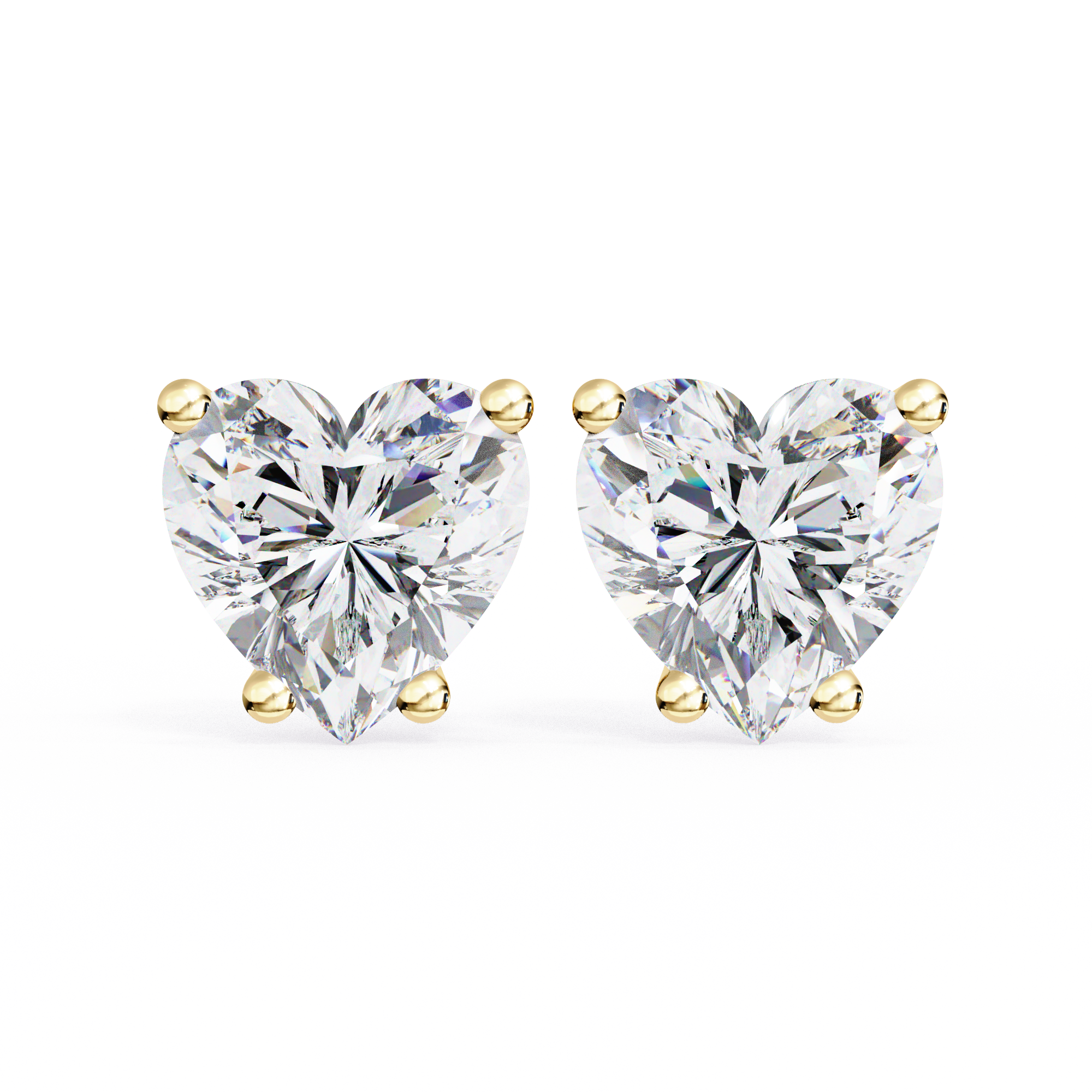 Beautiful 18K GOLD EARRING WITH LAB-GROWN DIAMOND.