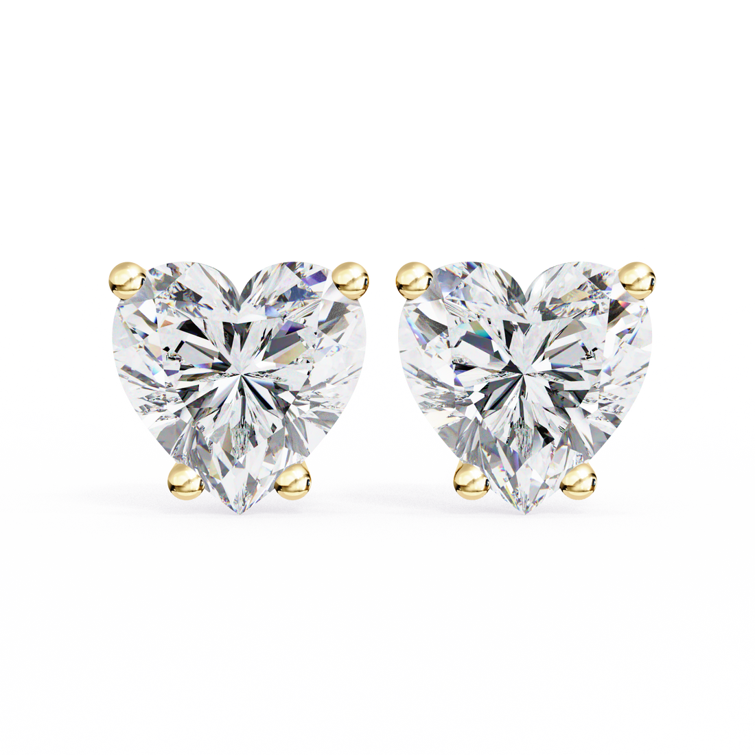 Beautiful 18K GOLD EARRING WITH LAB-GROWN DIAMOND.