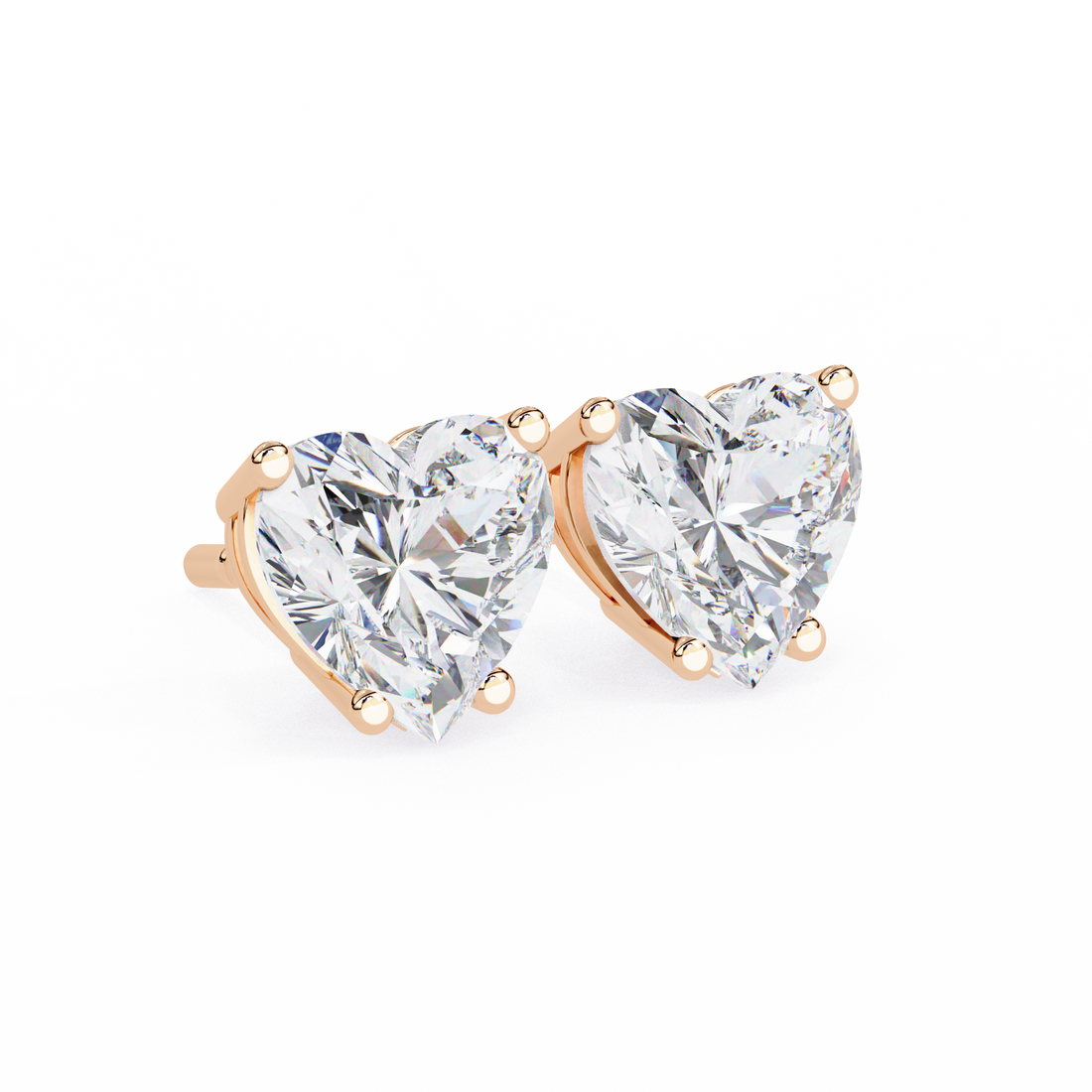 Beautiful 18K GOLD EARRING WITH LAB-GROWN DIAMOND.