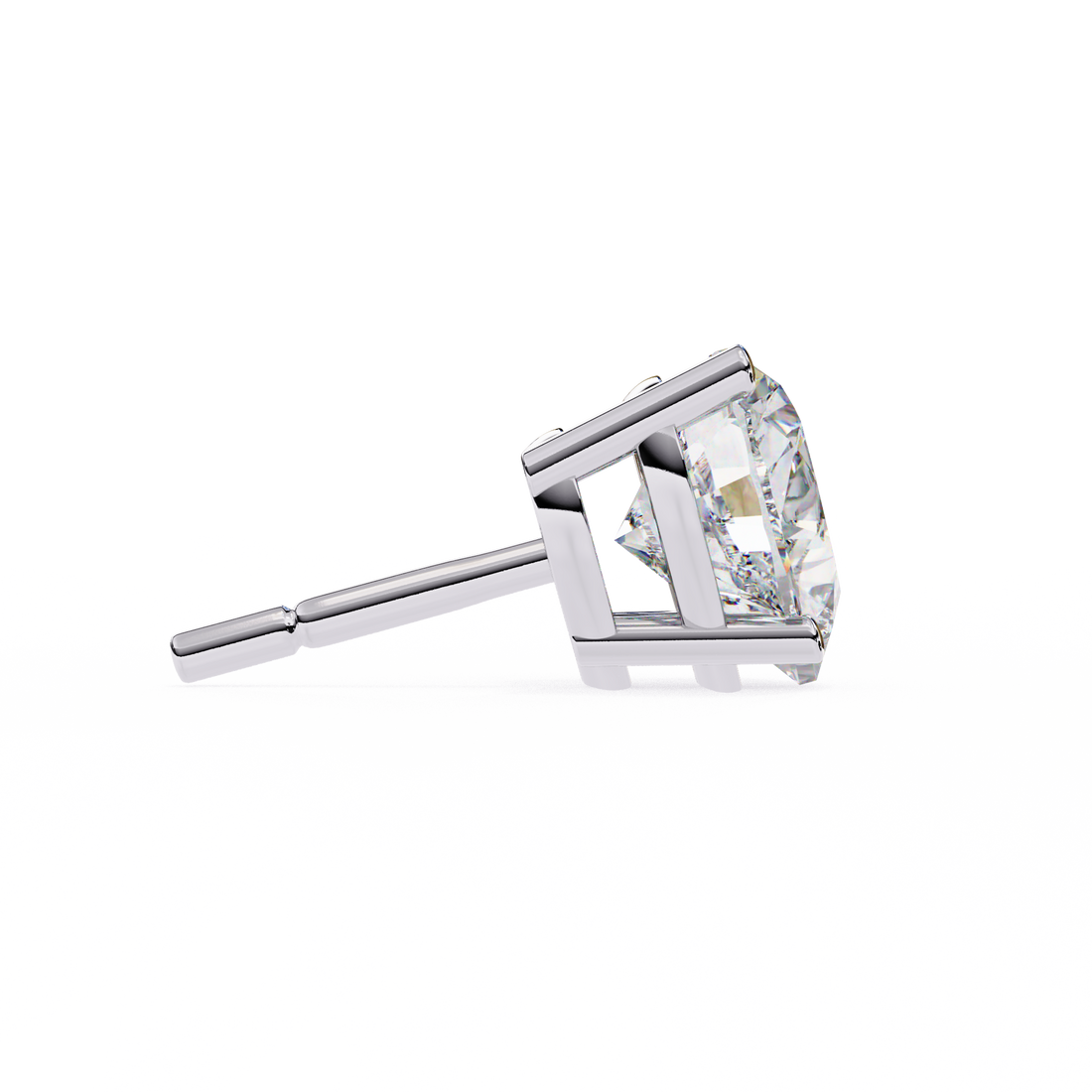 Beautiful 18K GOLD EARRING WITH LAB-GROWN DIAMOND.