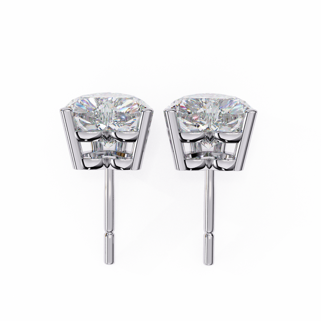 Beautiful 18K GOLD EARRING WITH LAB-GROWN DIAMOND.