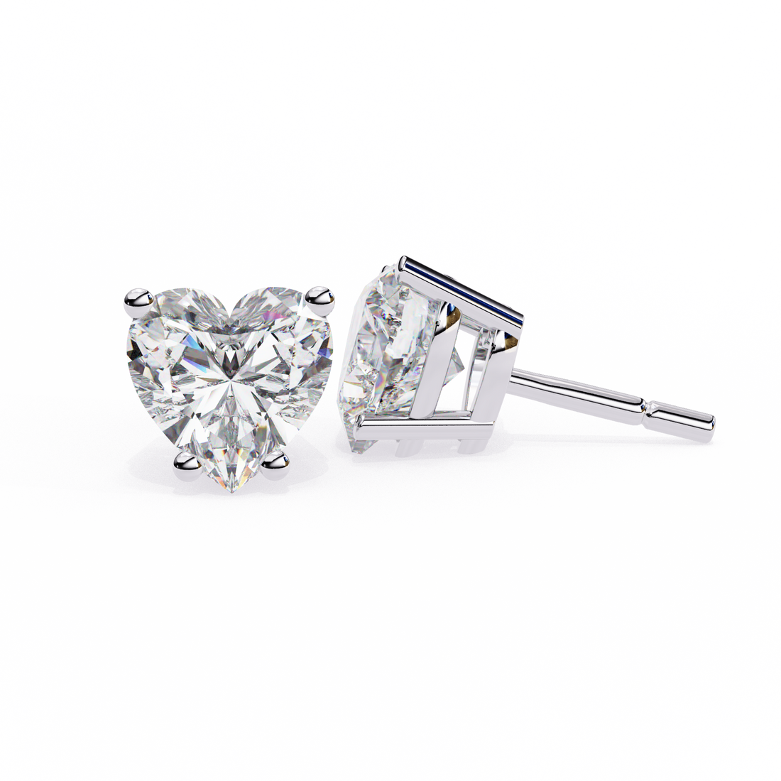 Beautiful 18K GOLD EARRING WITH LAB-GROWN DIAMOND.