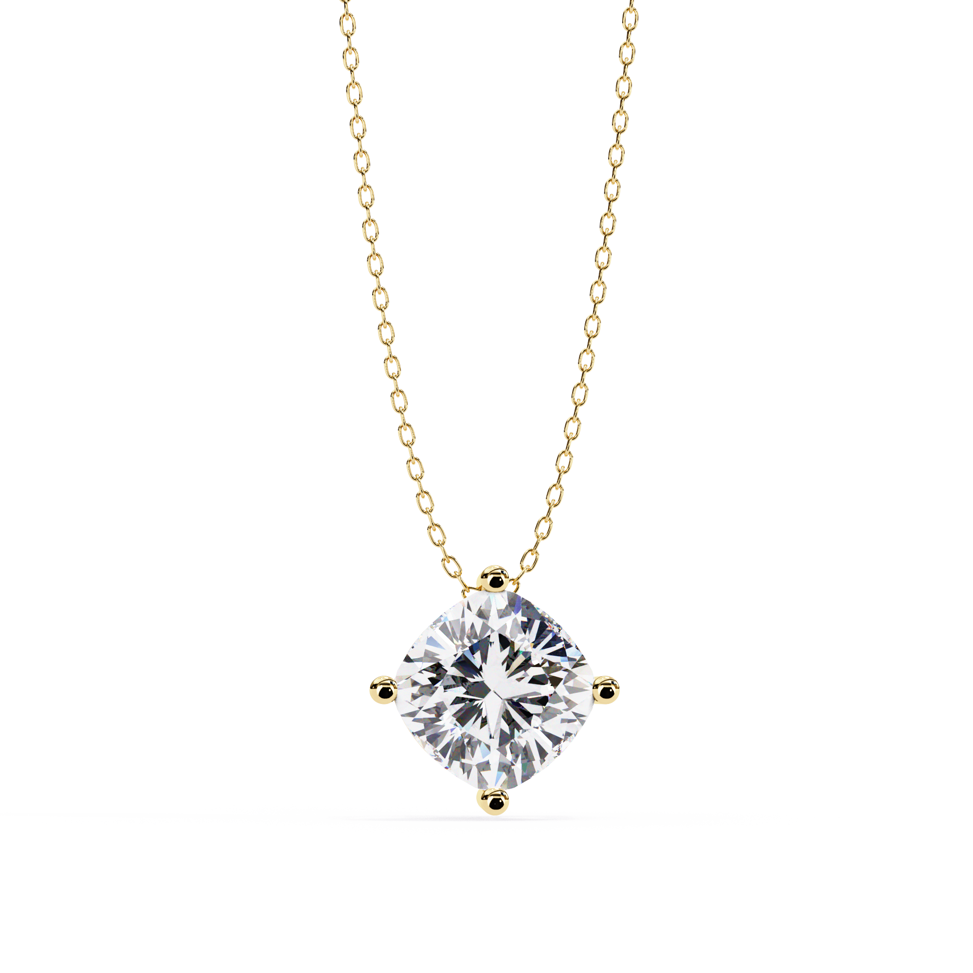 Pendant With Fabulous Lab Grown Diamond 18k Gold
