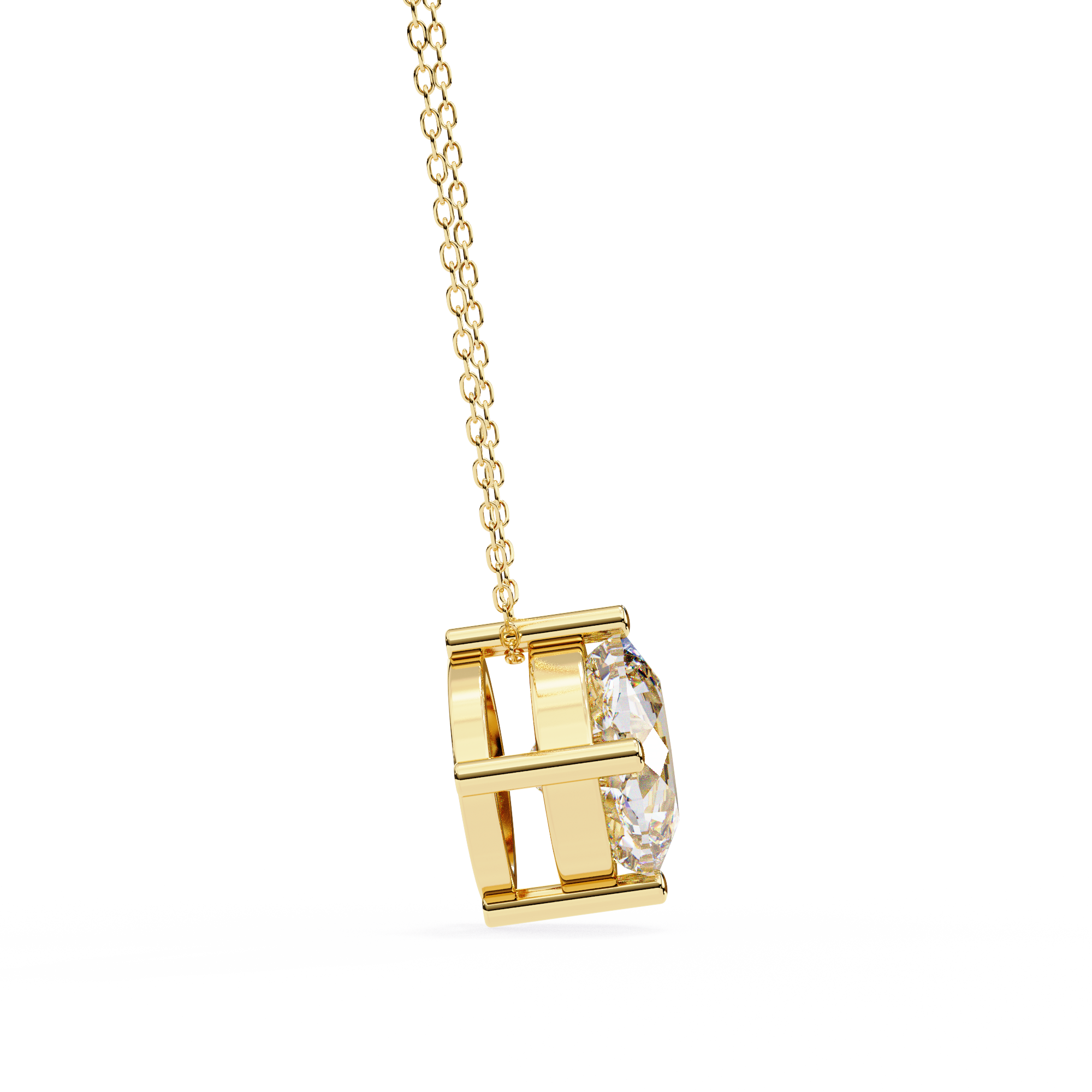 Pendant With Fabulous Lab Grown Diamond 18k Gold