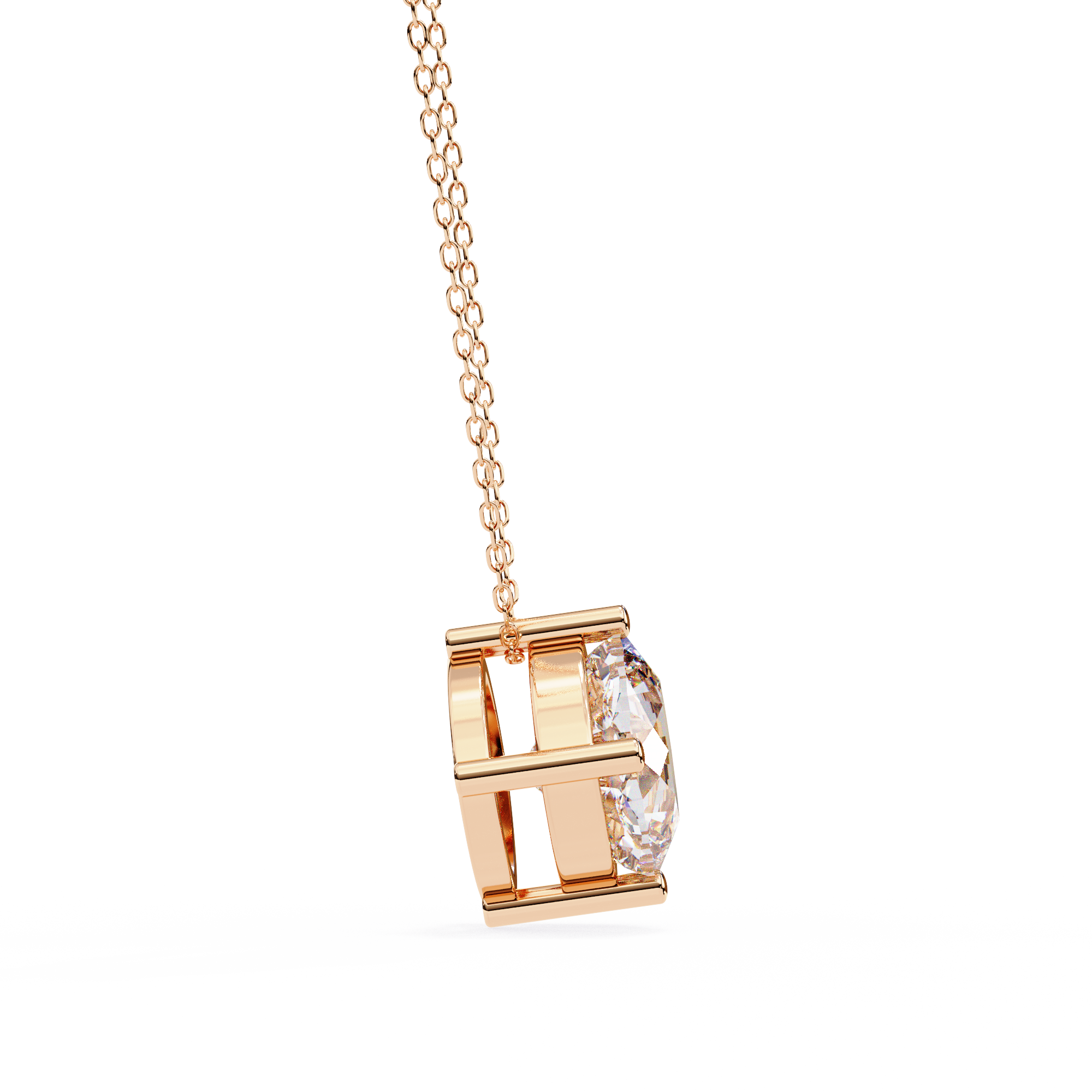 Pendant With Fabulous Lab Grown Diamond 18k Gold