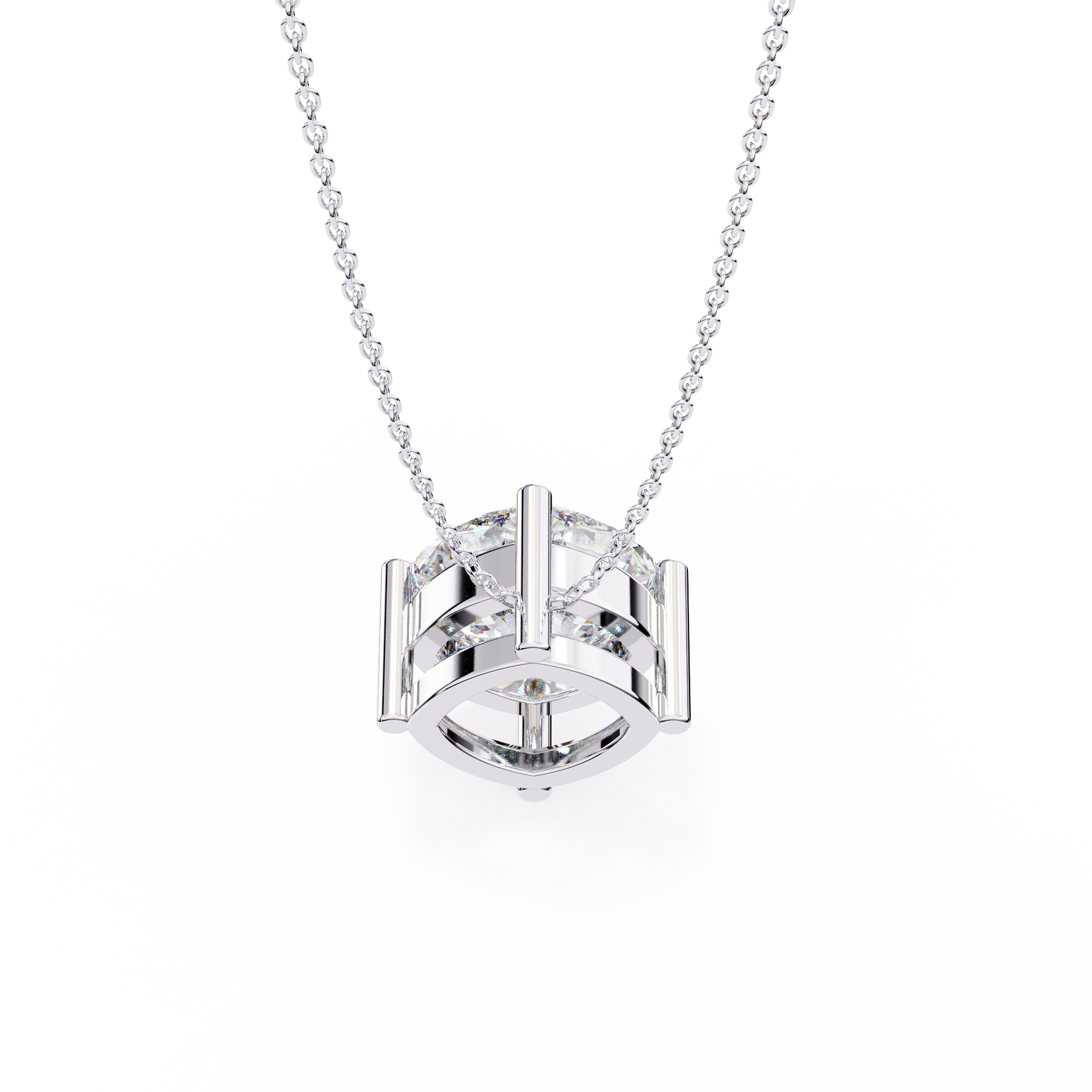 Pendant With Fabulous Lab Grown Diamond 18k Gold