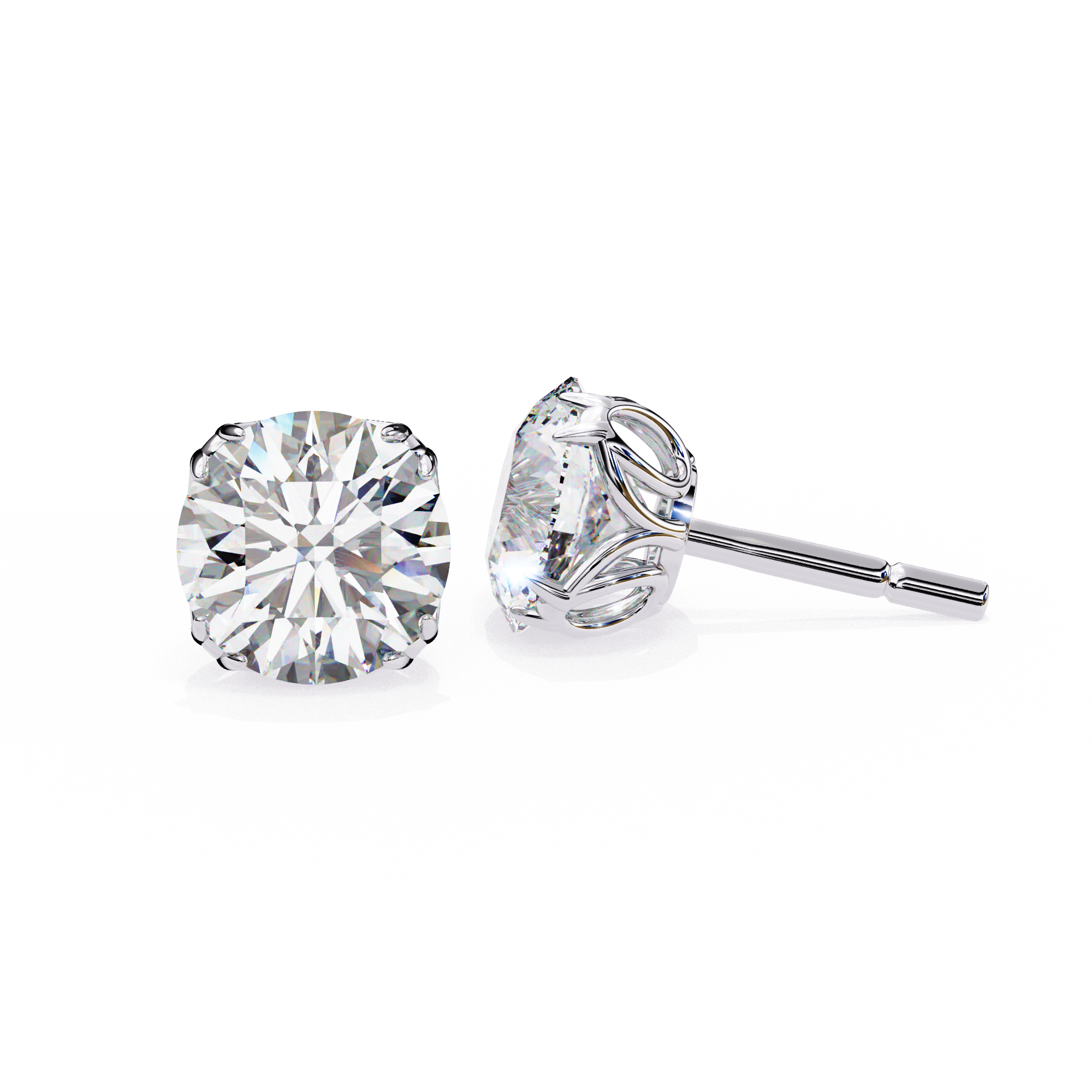 Unique 18K GOLD EARRING WITH LAB-GROWN DIAMOND.