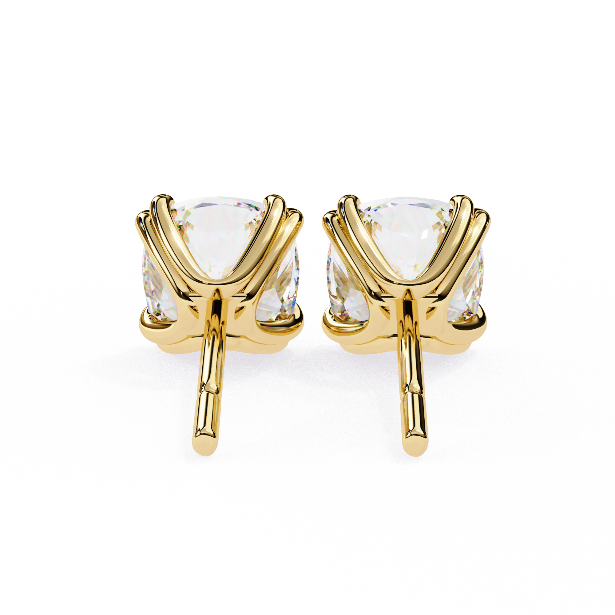 Unique 18K GOLD EARRING WITH LAB-GROWN DIAMOND.