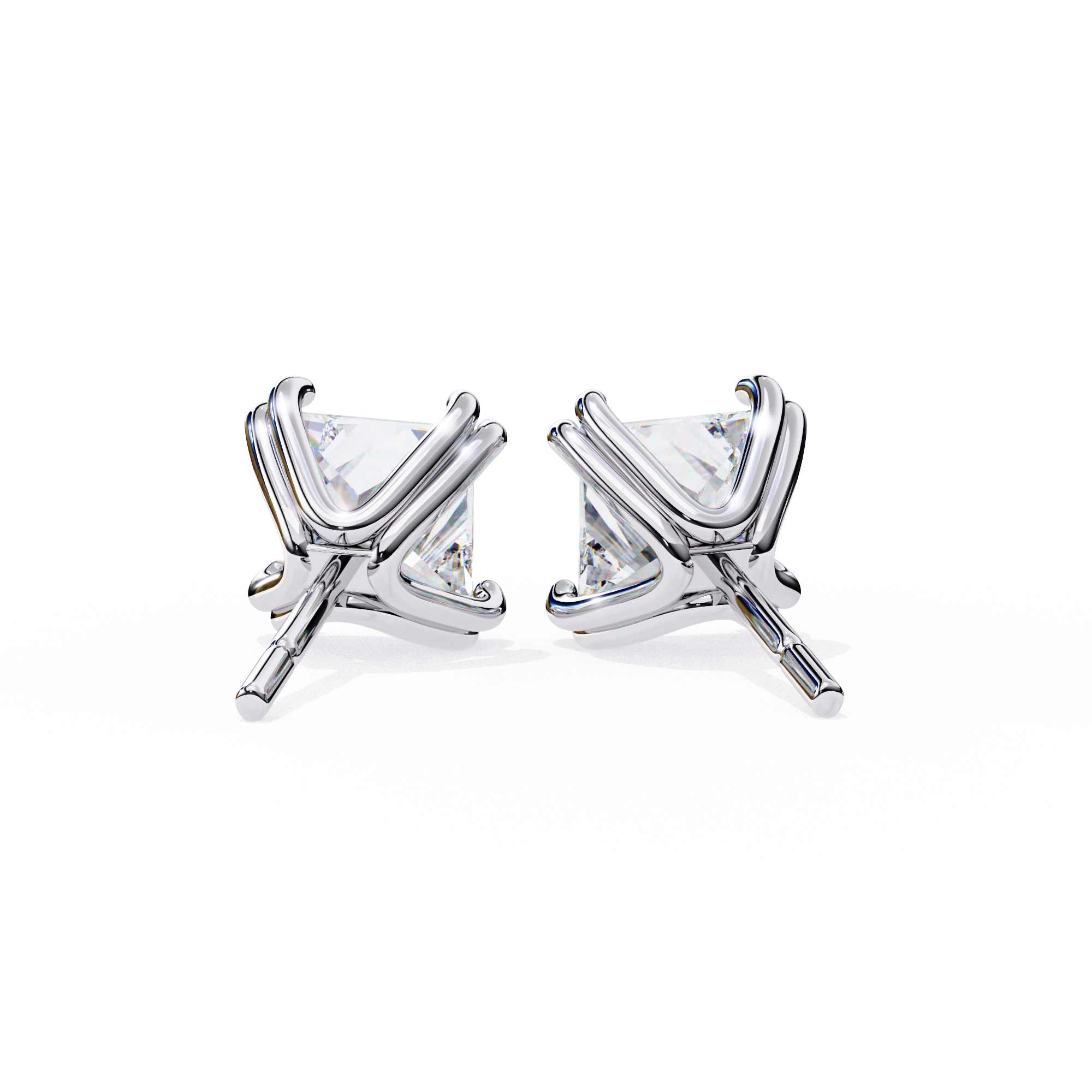 Unique 18K GOLD EARRING WITH LAB-GROWN DIAMOND.