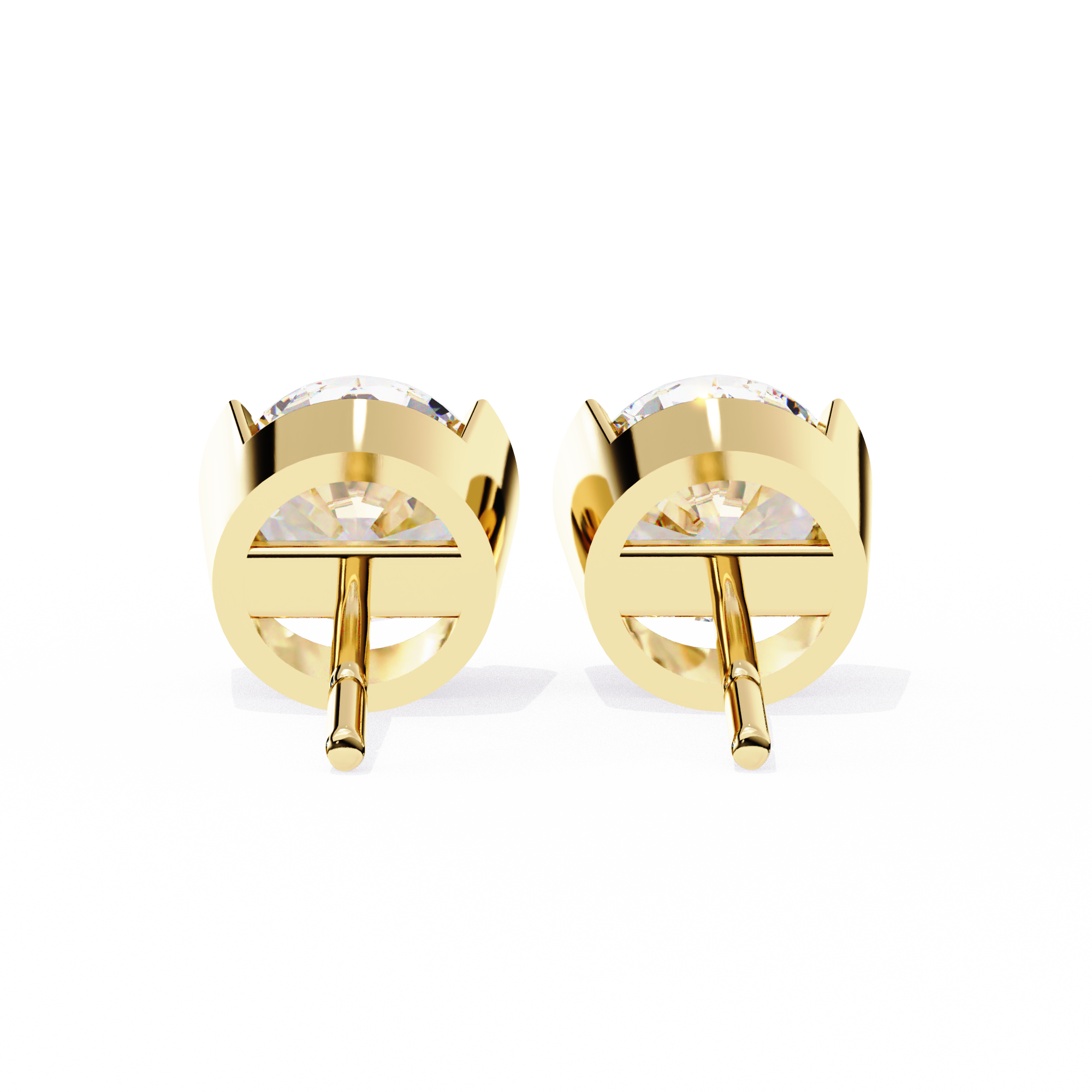 Unique 18K GOLD EARRING WITH LAB-GROWN DIAMOND.