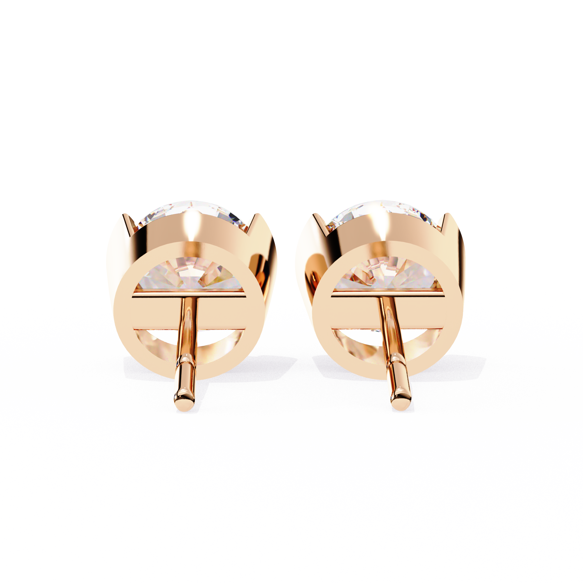 Unique 18K GOLD EARRING WITH LAB-GROWN DIAMOND.