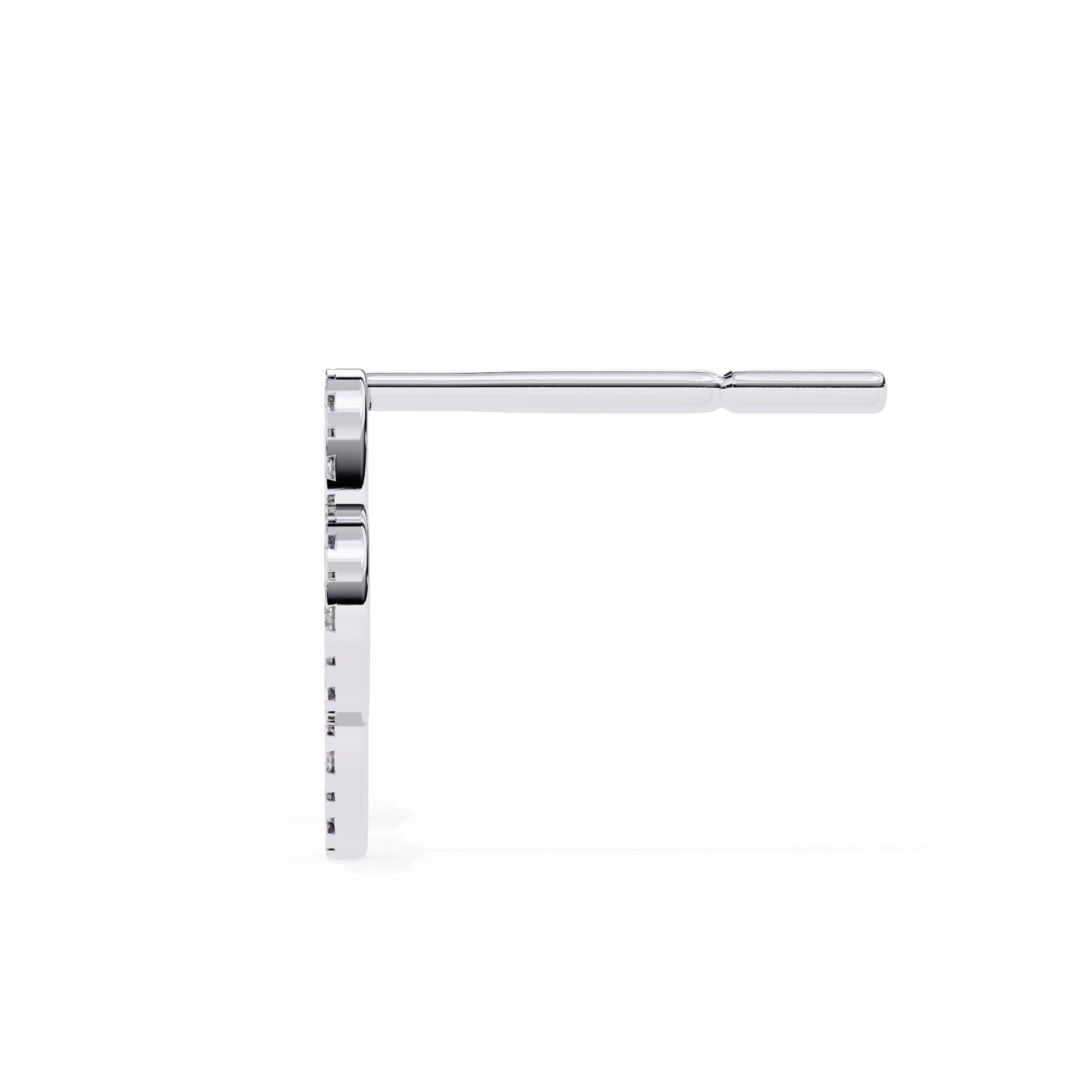 Unique 18K GOLD EARRING WITH LAB-GROWN DIAMOND.