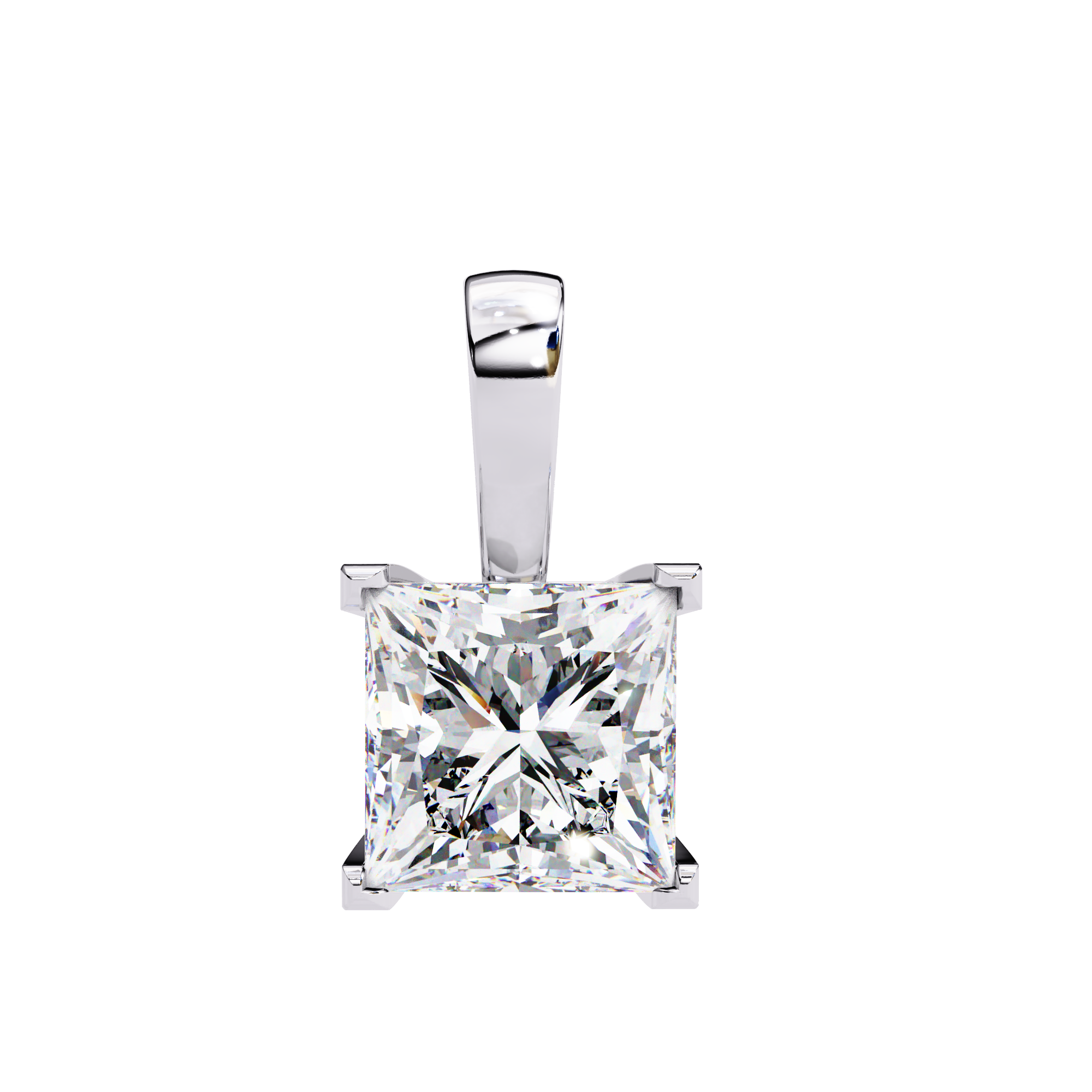 18k Gold  Women Pendant With Fabulous Lab Grown Diamond