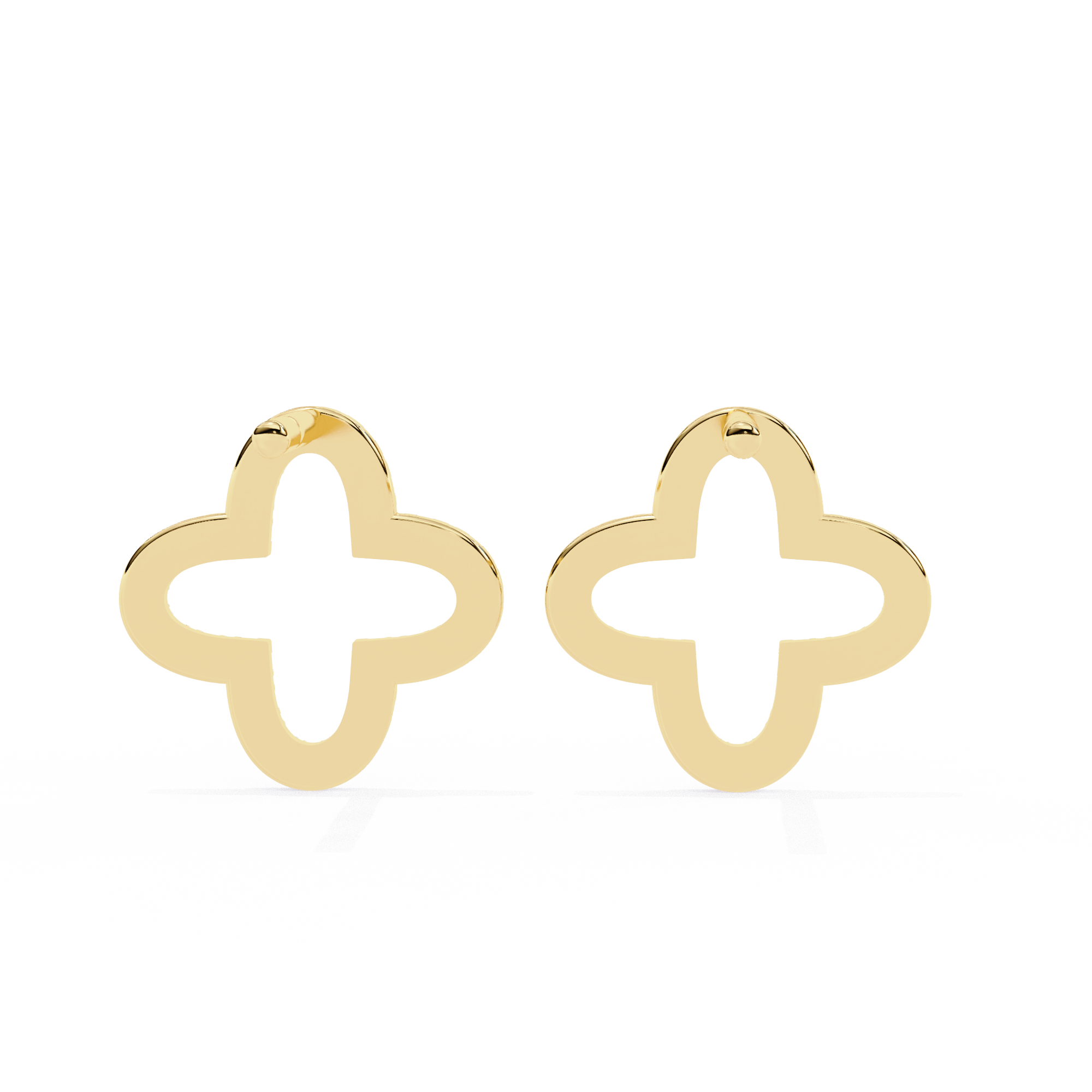 Unique 18K GOLD EARRING WITH LAB-GROWN DIAMOND.