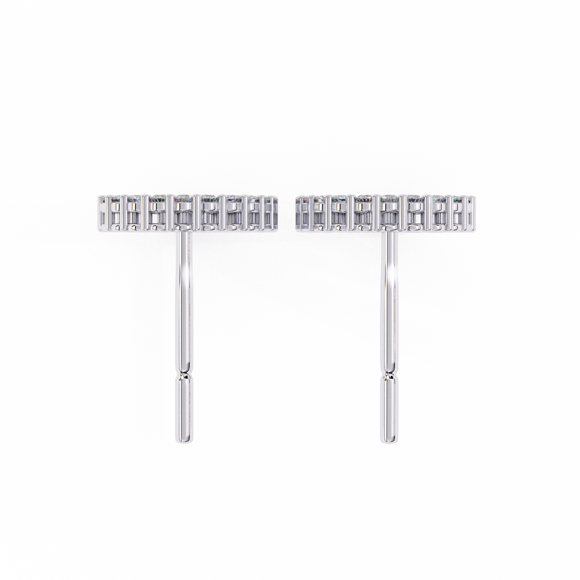 Unique 18K GOLD EARRING WITH LAB-GROWN DIAMOND.