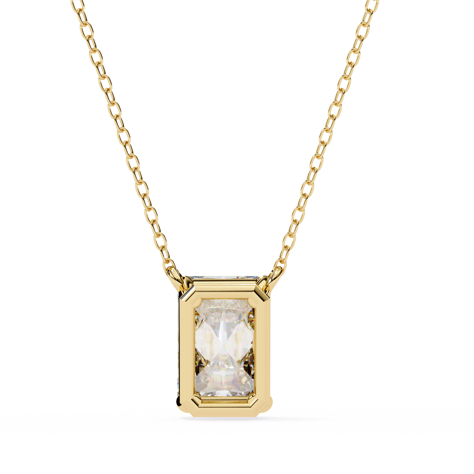 Women Pendant Fabulous Lab Grown Diamond  18k Gold