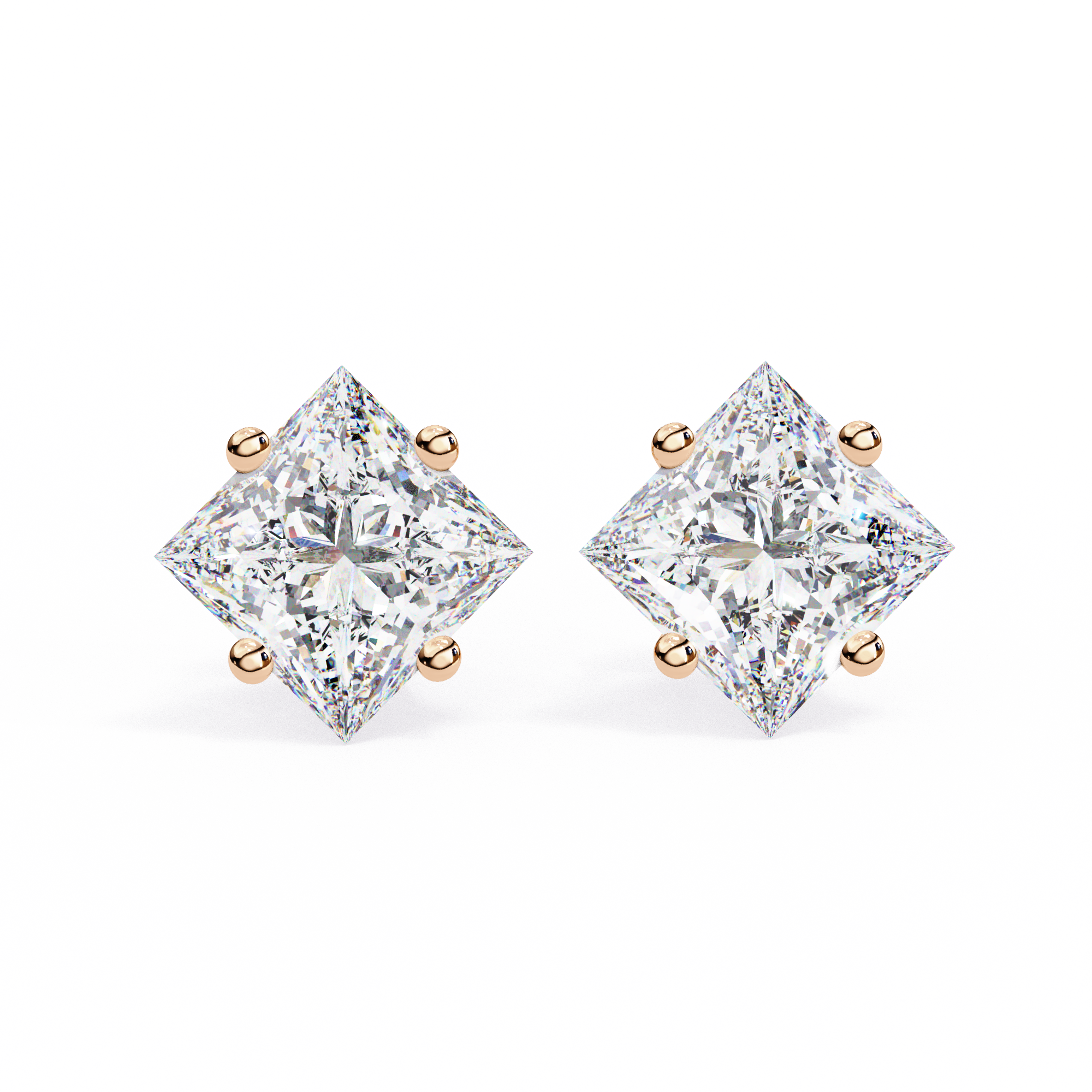 18K GOLD EARRING WITH LAB-GROWN DIAMOND