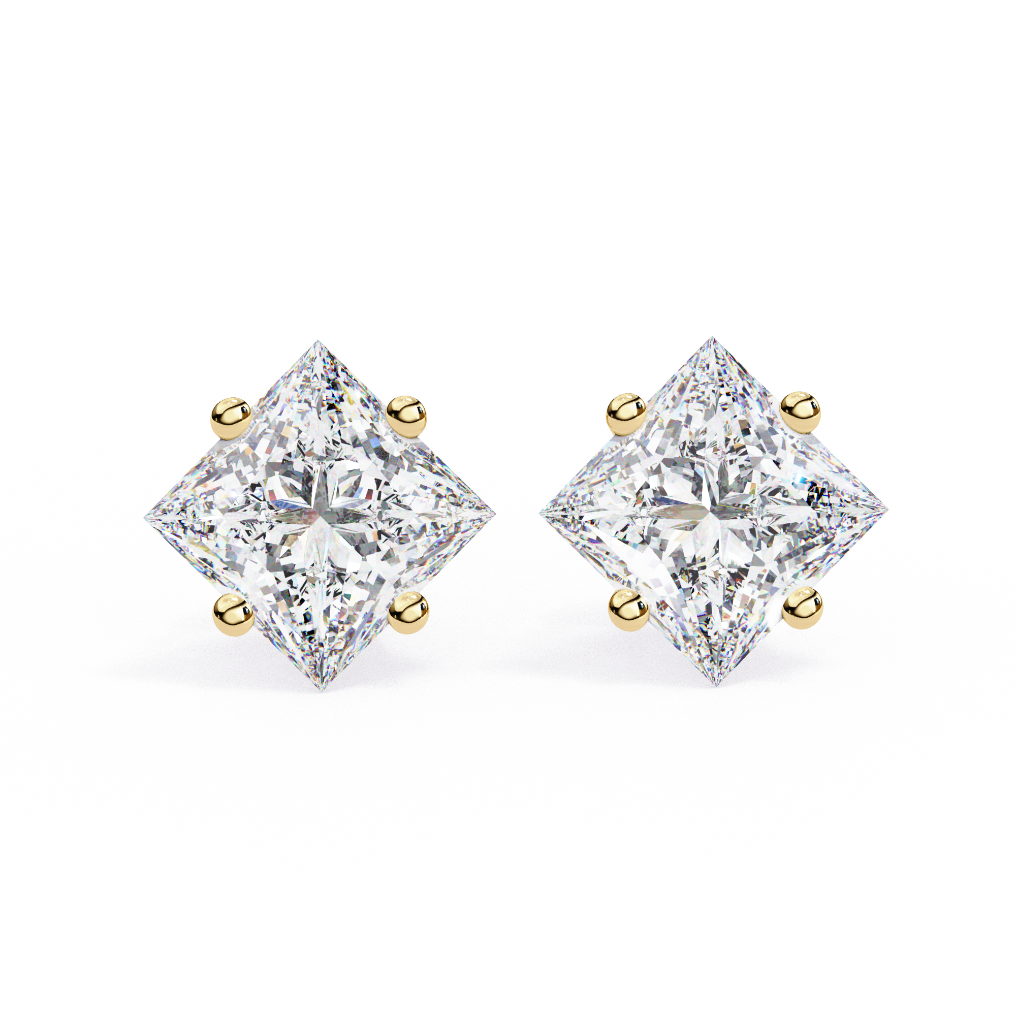 18K GOLD EARRING WITH LAB-GROWN DIAMOND
