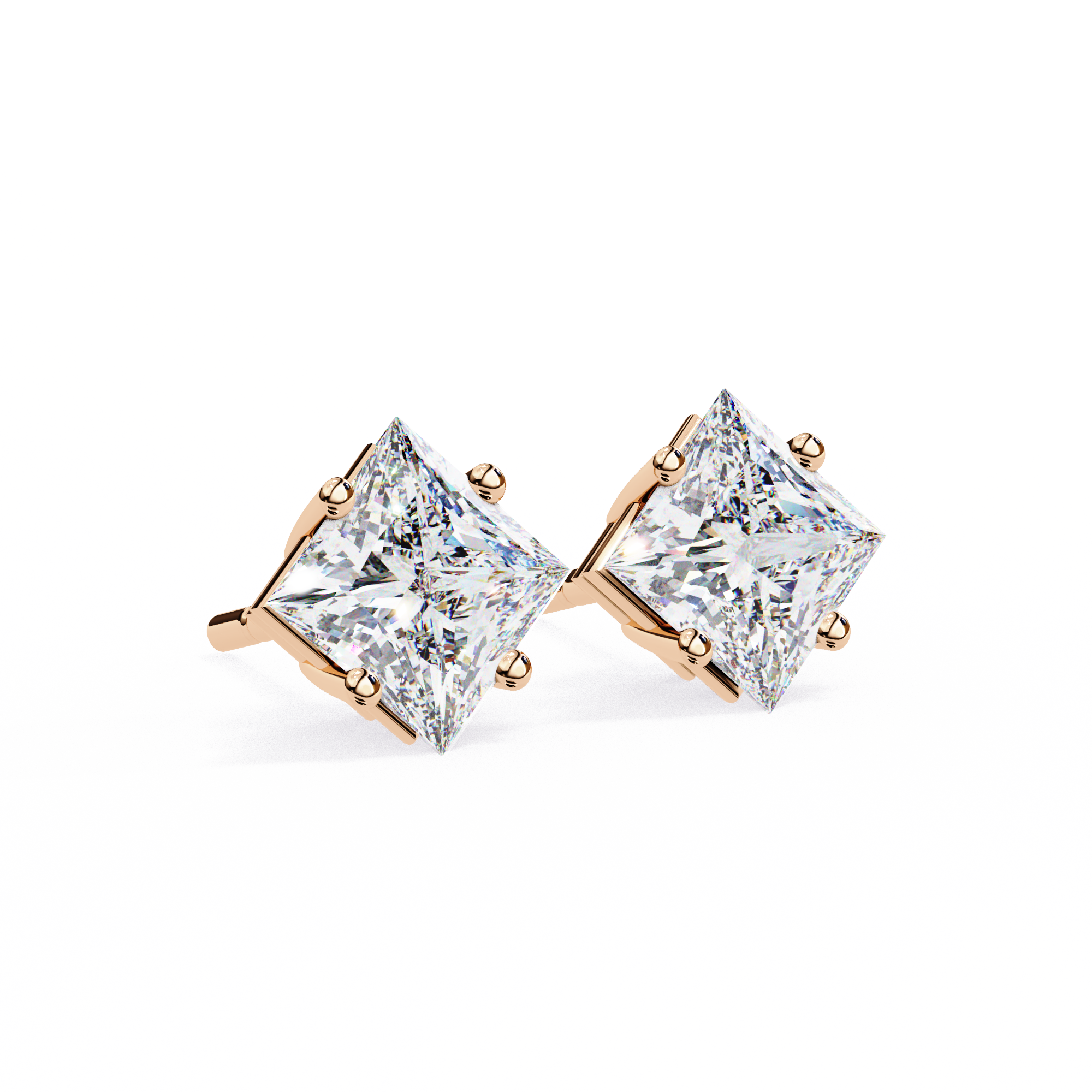 18K GOLD EARRING WITH LAB-GROWN DIAMOND