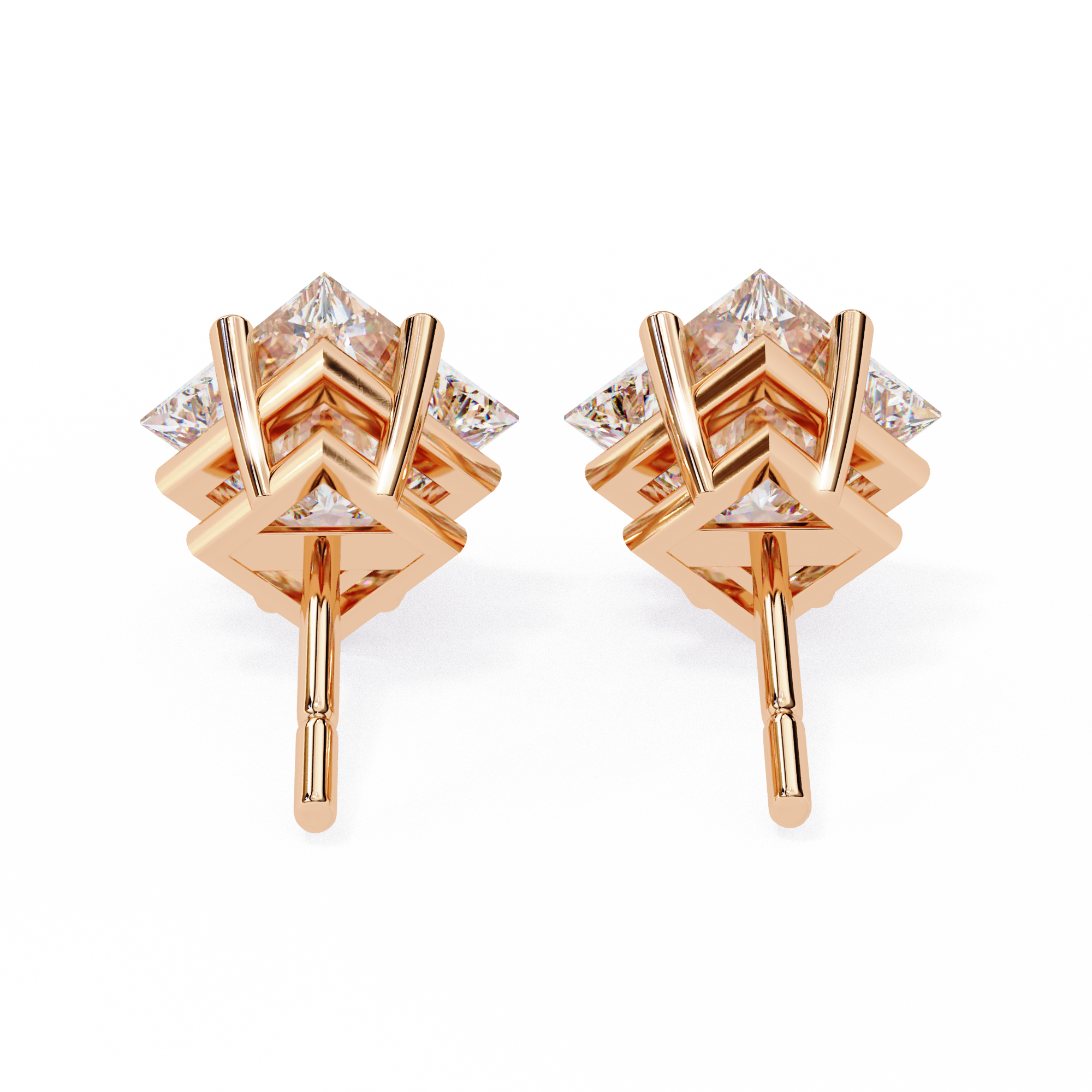 18K GOLD EARRING WITH LAB-GROWN DIAMOND