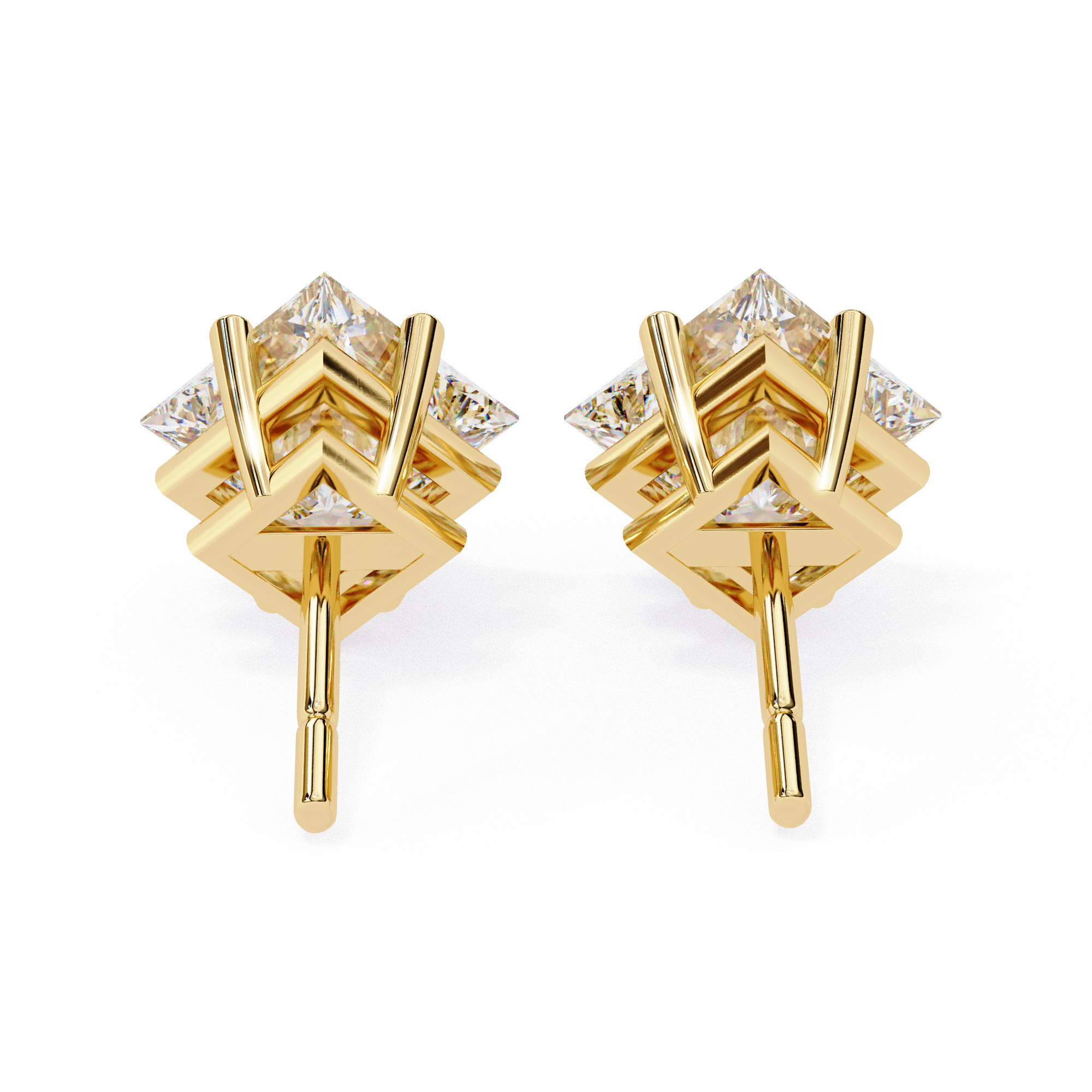 18K GOLD EARRING WITH LAB-GROWN DIAMOND