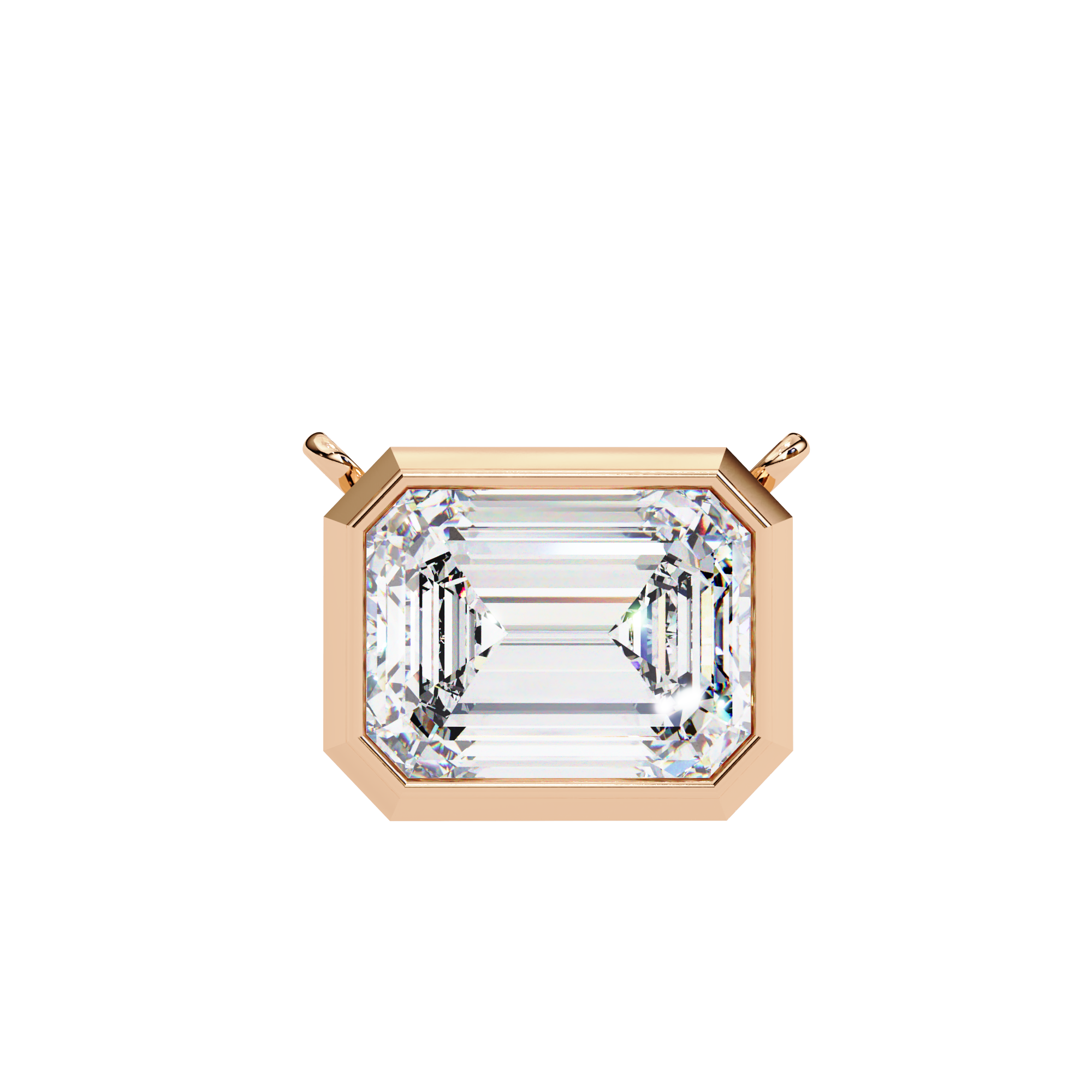 18k Gold  Pendant With Fabulous Lab Grown Diamond