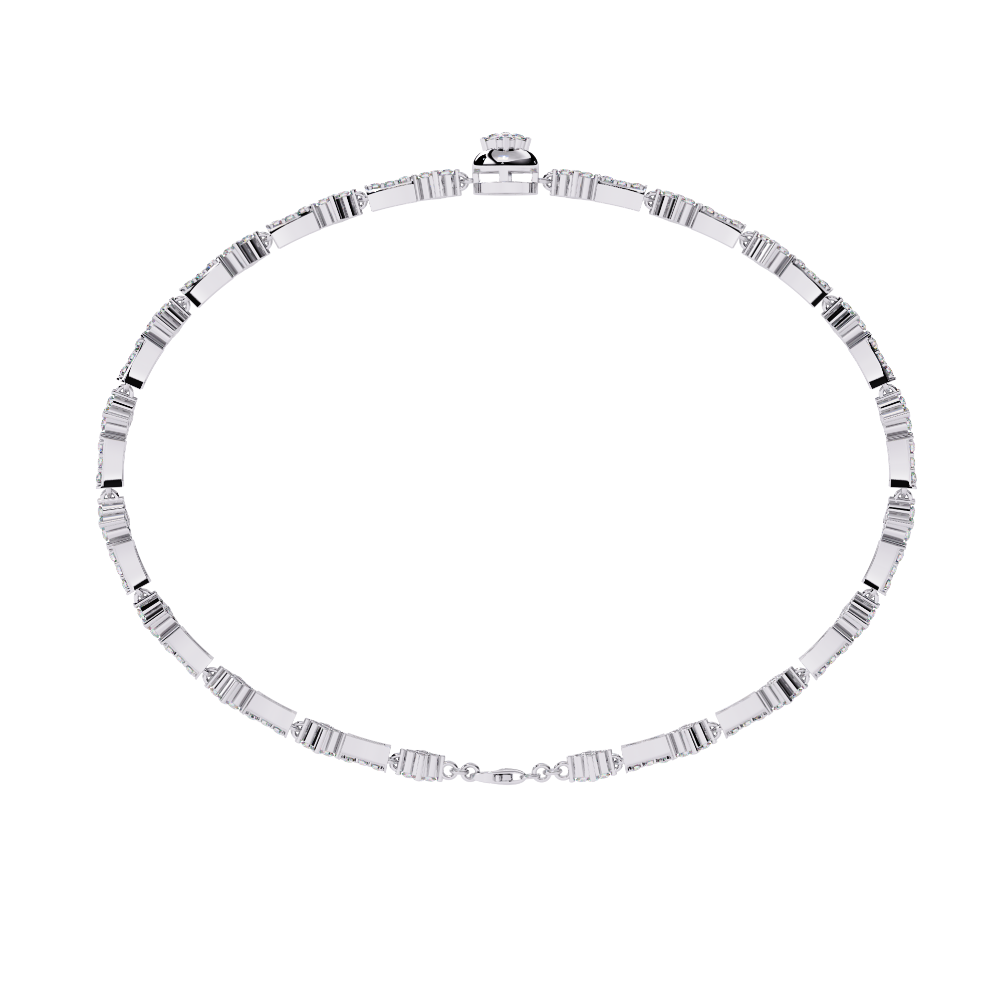 Fabulous Lab Grown Diamond Bracelet With 18k Gold