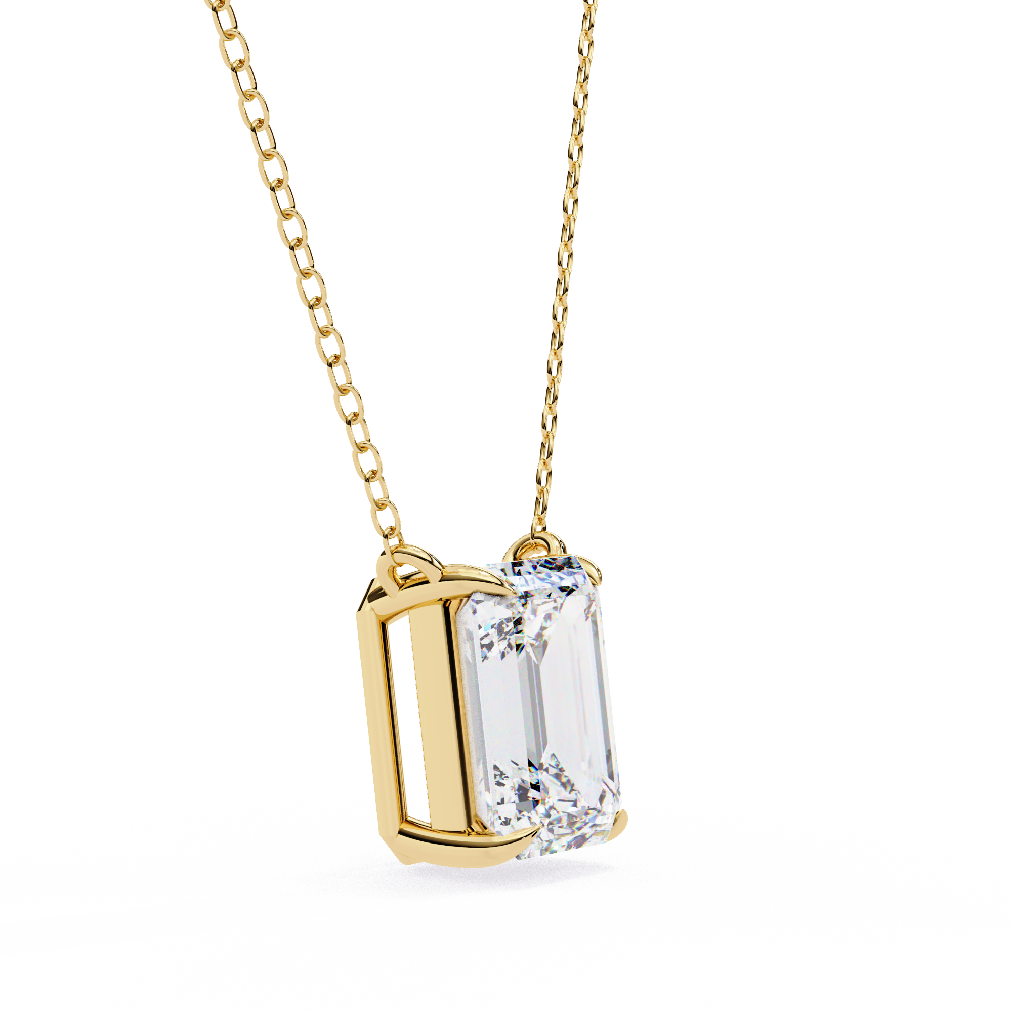 Women Pendant Fabulous Lab Grown Diamond  18k Gold