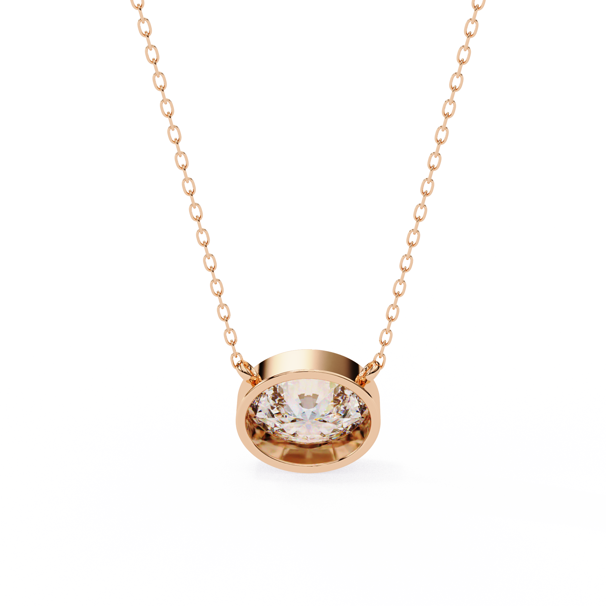 18k Gold  Pendant With Fabulous Lab Grown Diamond