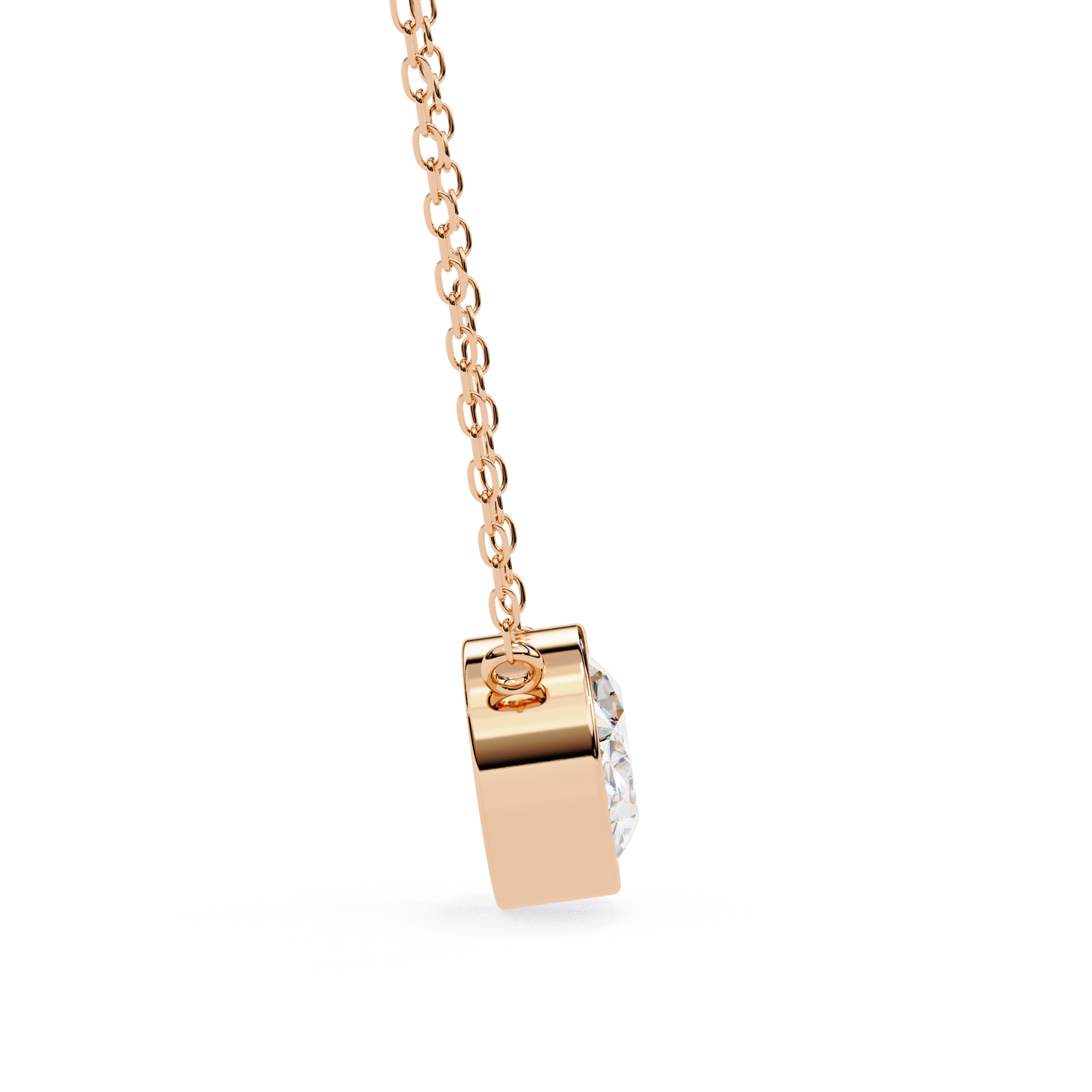 18k Gold  Pendant With Fabulous Lab Grown Diamond