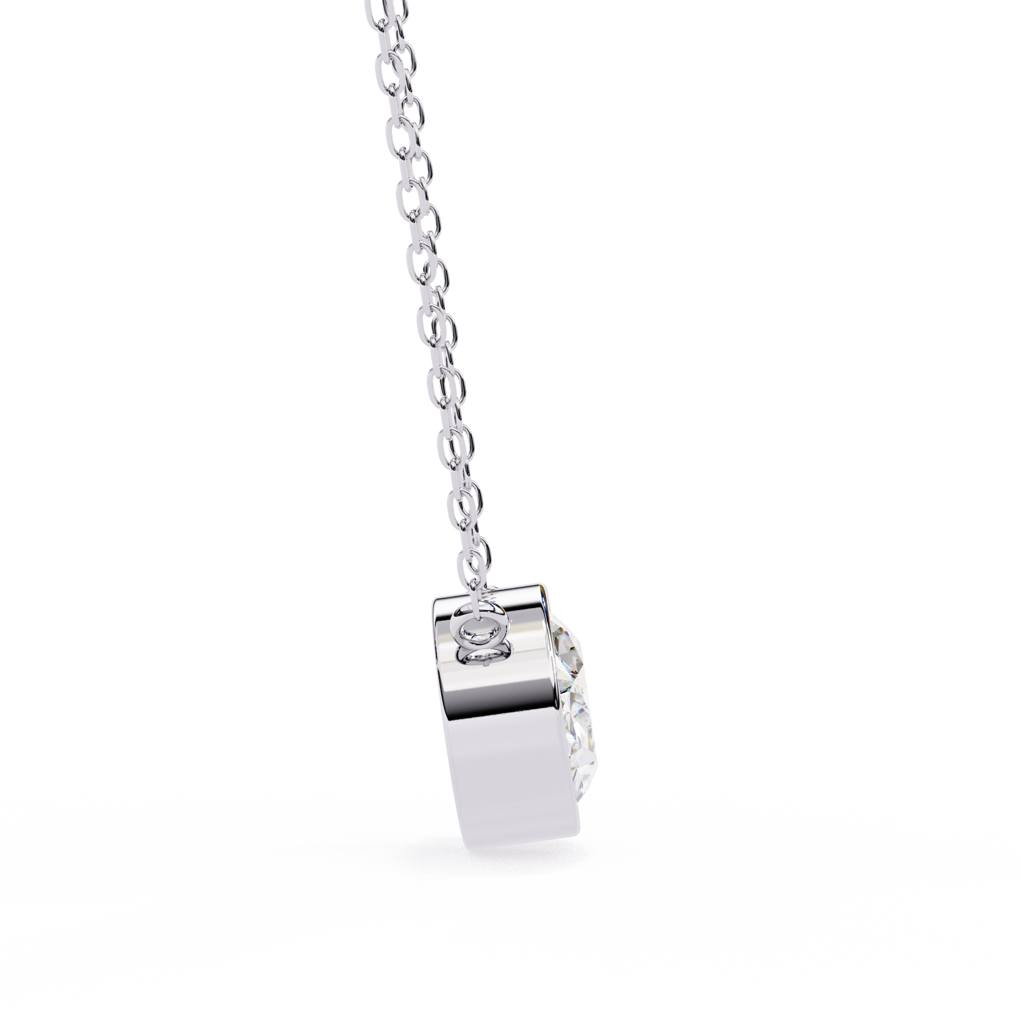 18k Gold  Pendant With Fabulous Lab Grown Diamond