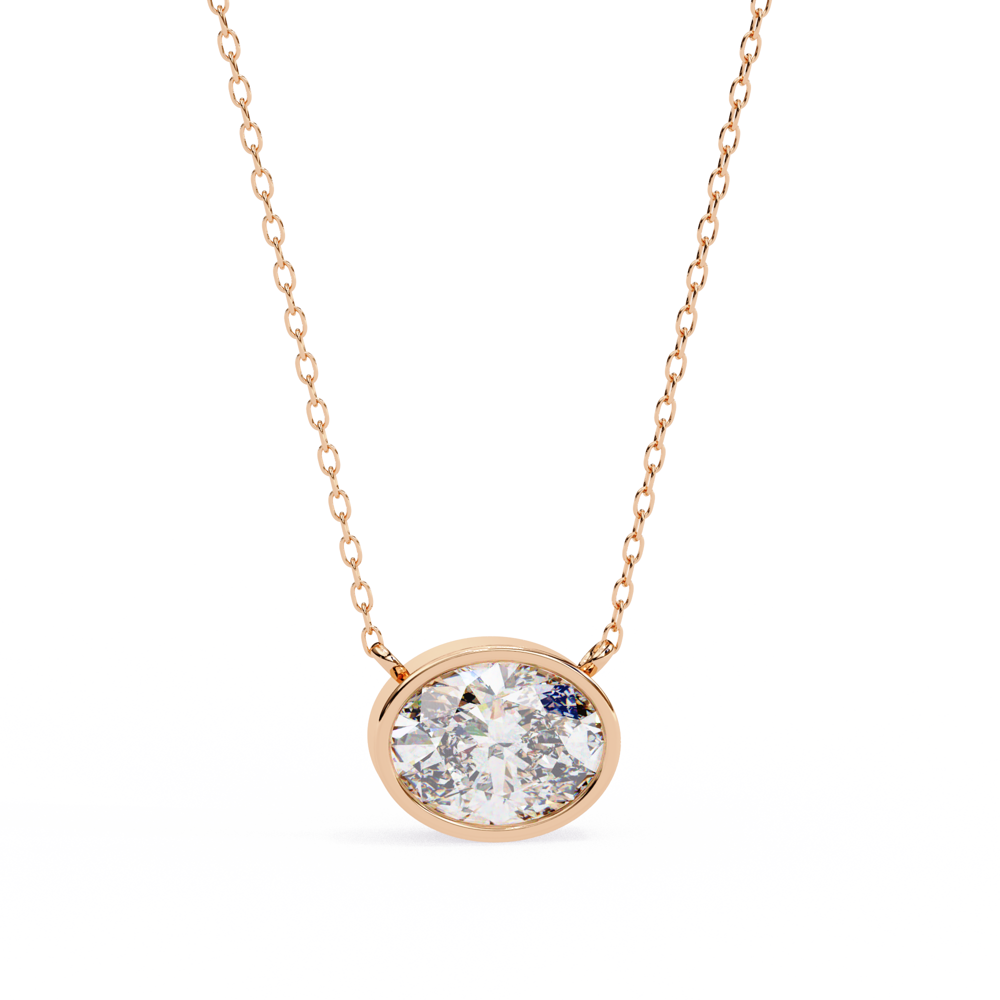 18k Gold  Pendant With Fabulous Lab Grown Diamond