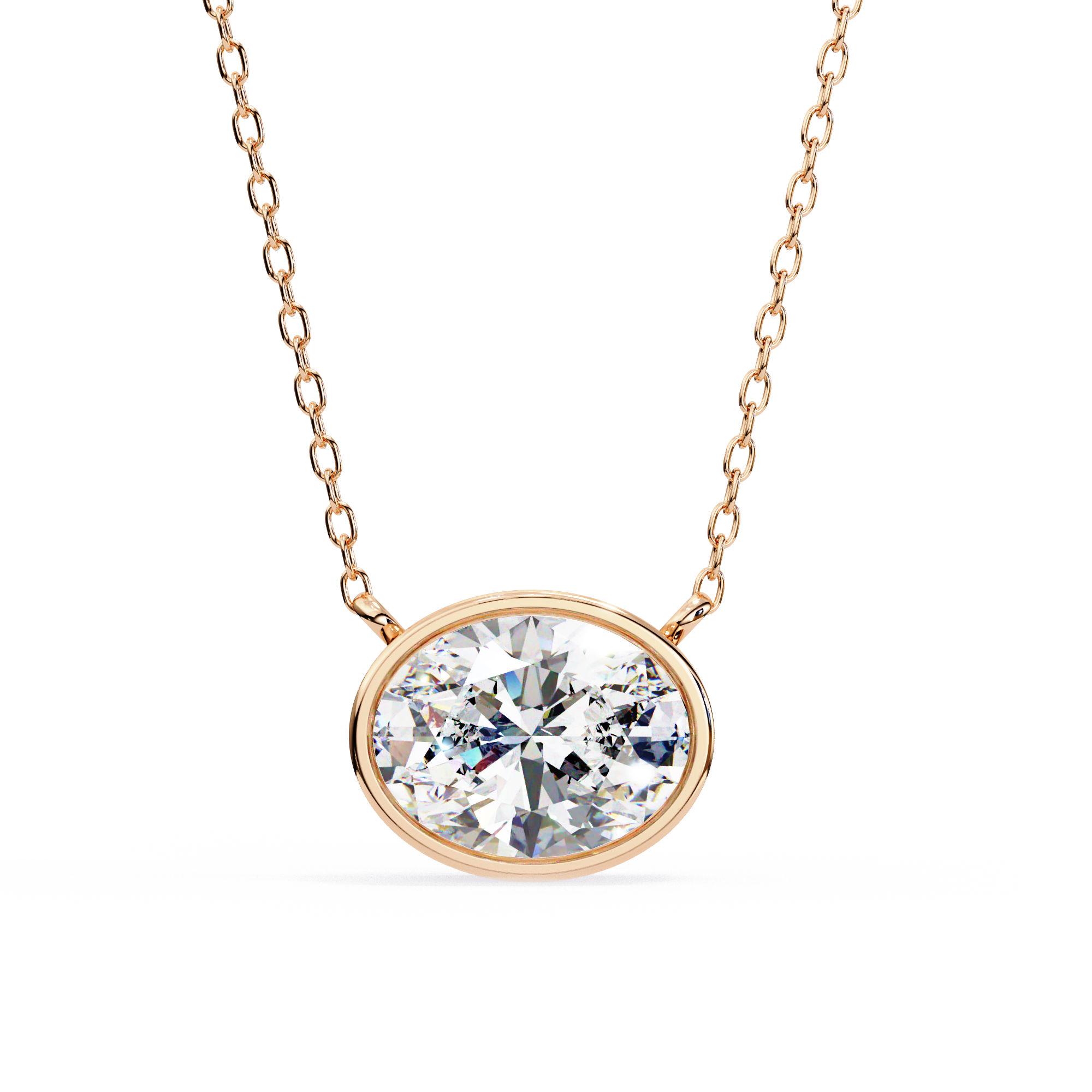 18k Gold  Pendant With Fabulous Lab Grown Diamond