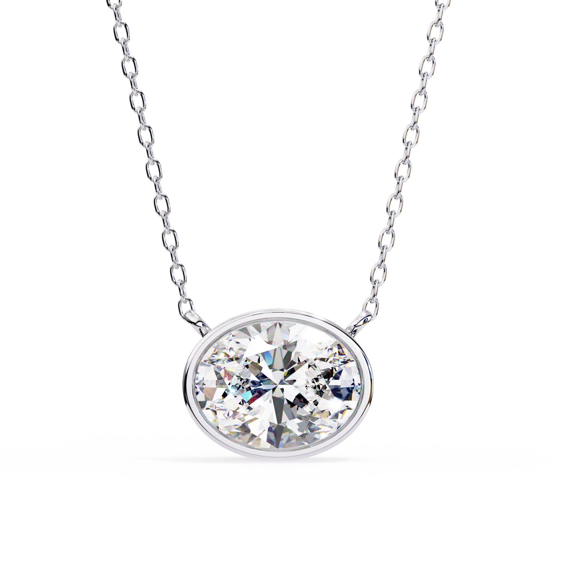 18k Gold  Pendant With Fabulous Lab Grown Diamond