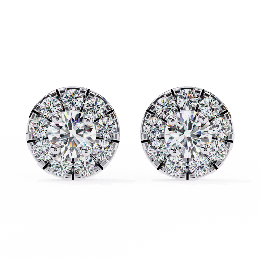 Unique 18K GOLD EARRING WITH LAB-GROWN DIAMOND.