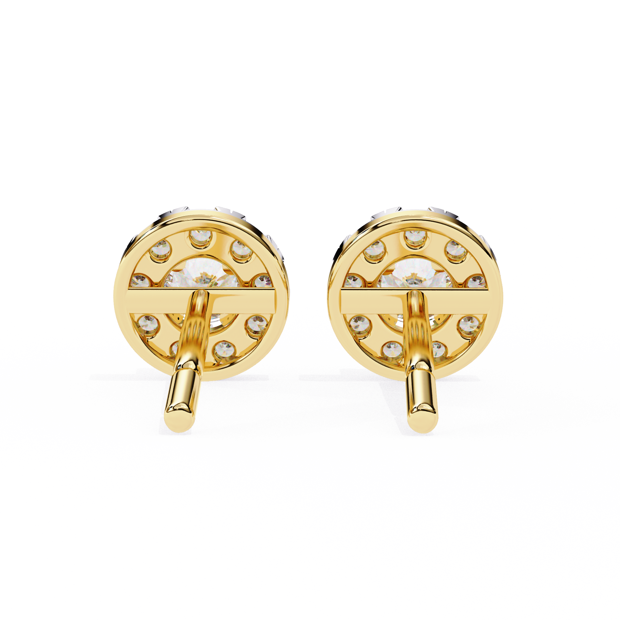 Unique 18K GOLD EARRING WITH LAB-GROWN DIAMOND.