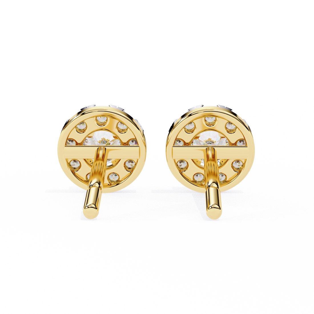 Unique 18K GOLD EARRING WITH LAB-GROWN DIAMOND.