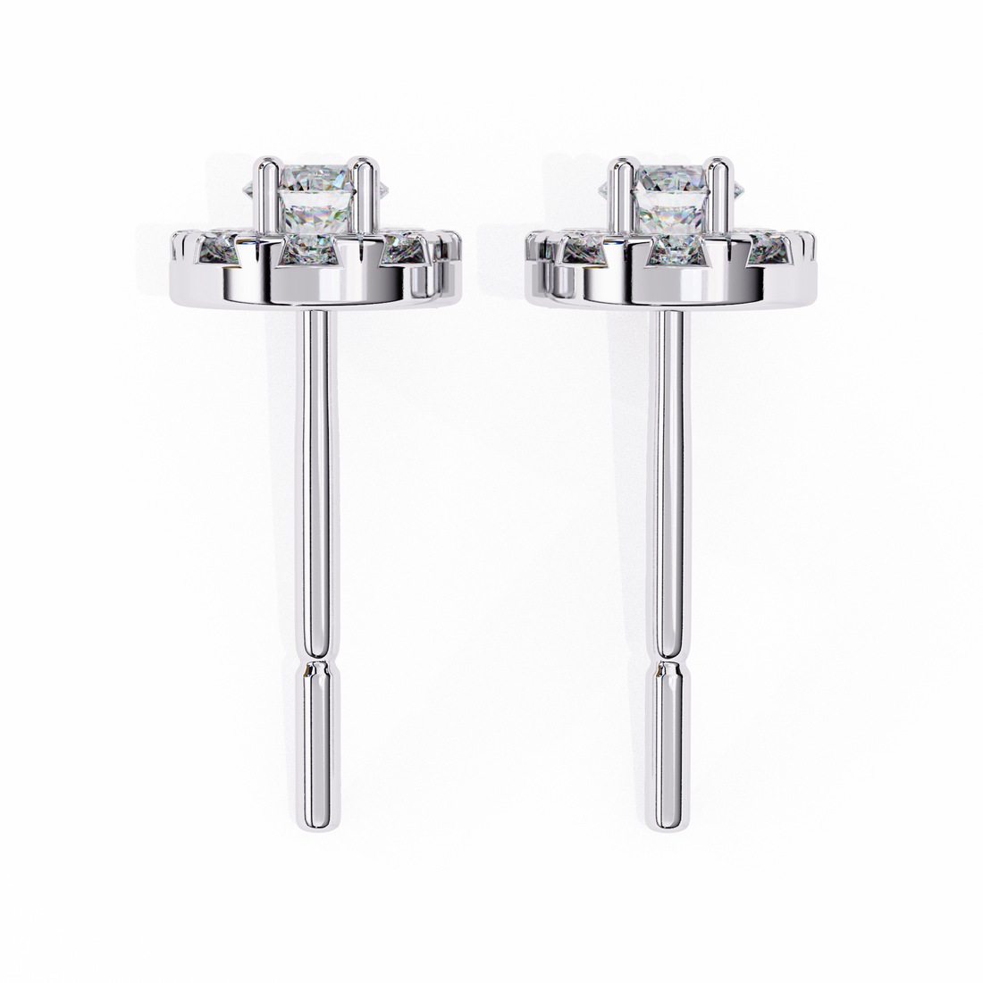 Unique 18K GOLD EARRING WITH LAB-GROWN DIAMOND.