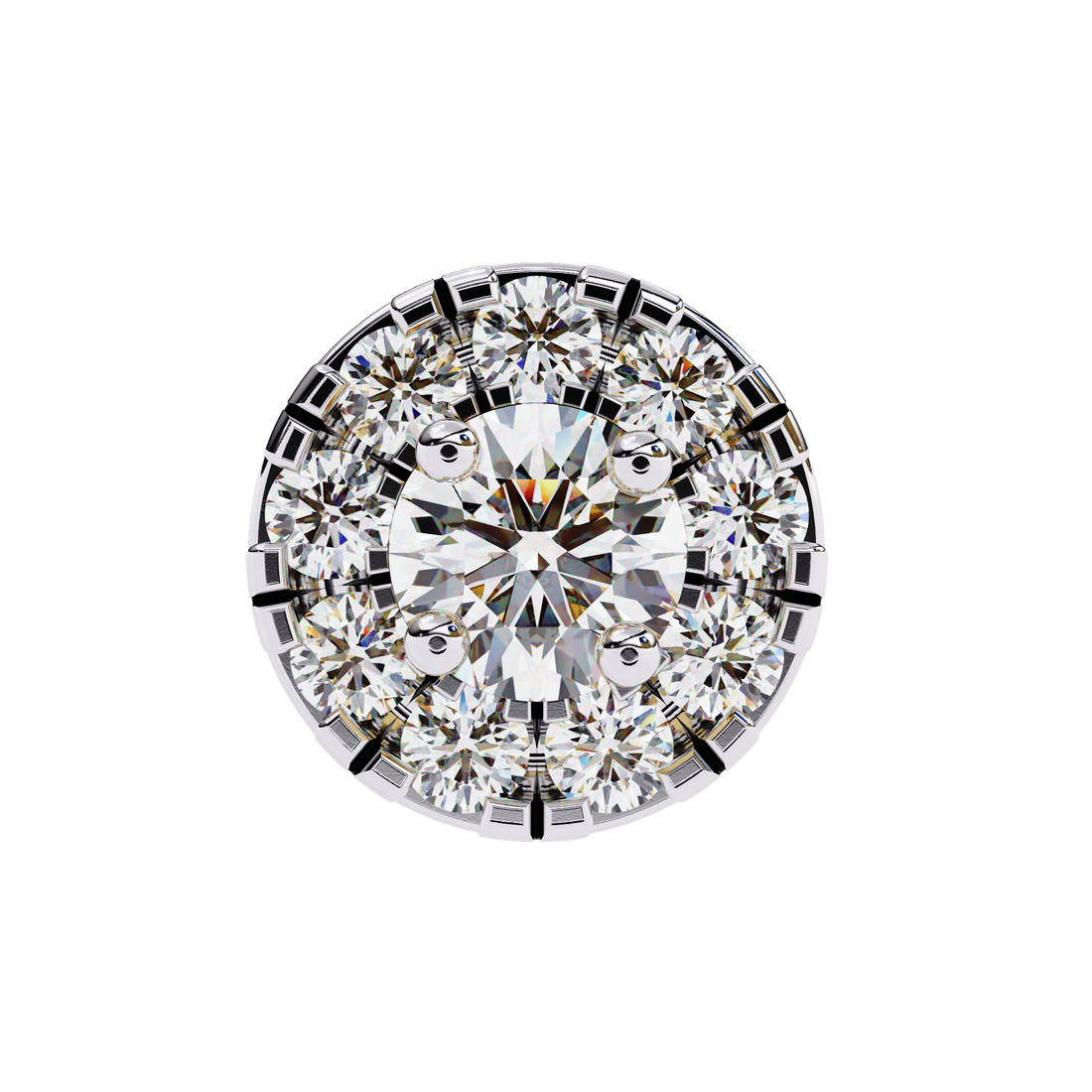 Unique 18K GOLD EARRING WITH LAB-GROWN DIAMOND.