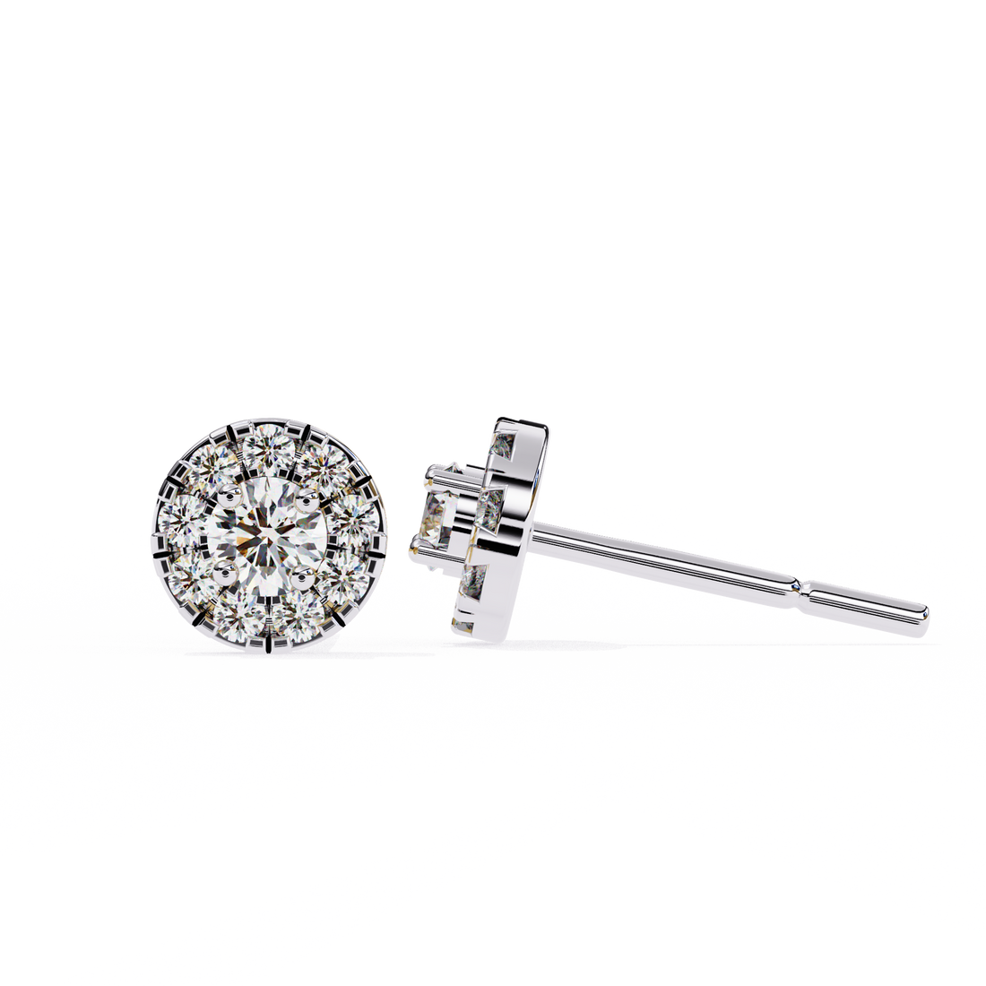 Unique 18K GOLD EARRING WITH LAB-GROWN DIAMOND.